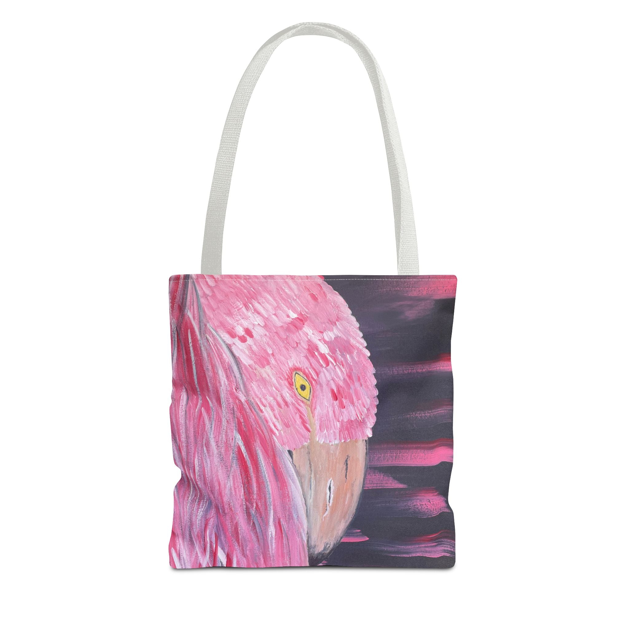 Feathered Grace Hand Painted Tote Bag