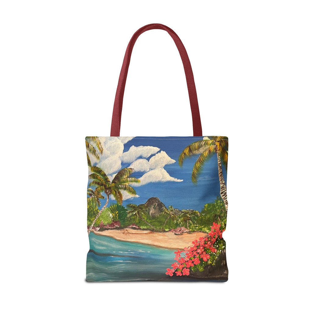 Blooming Paradise Hand Painted Tote Bag