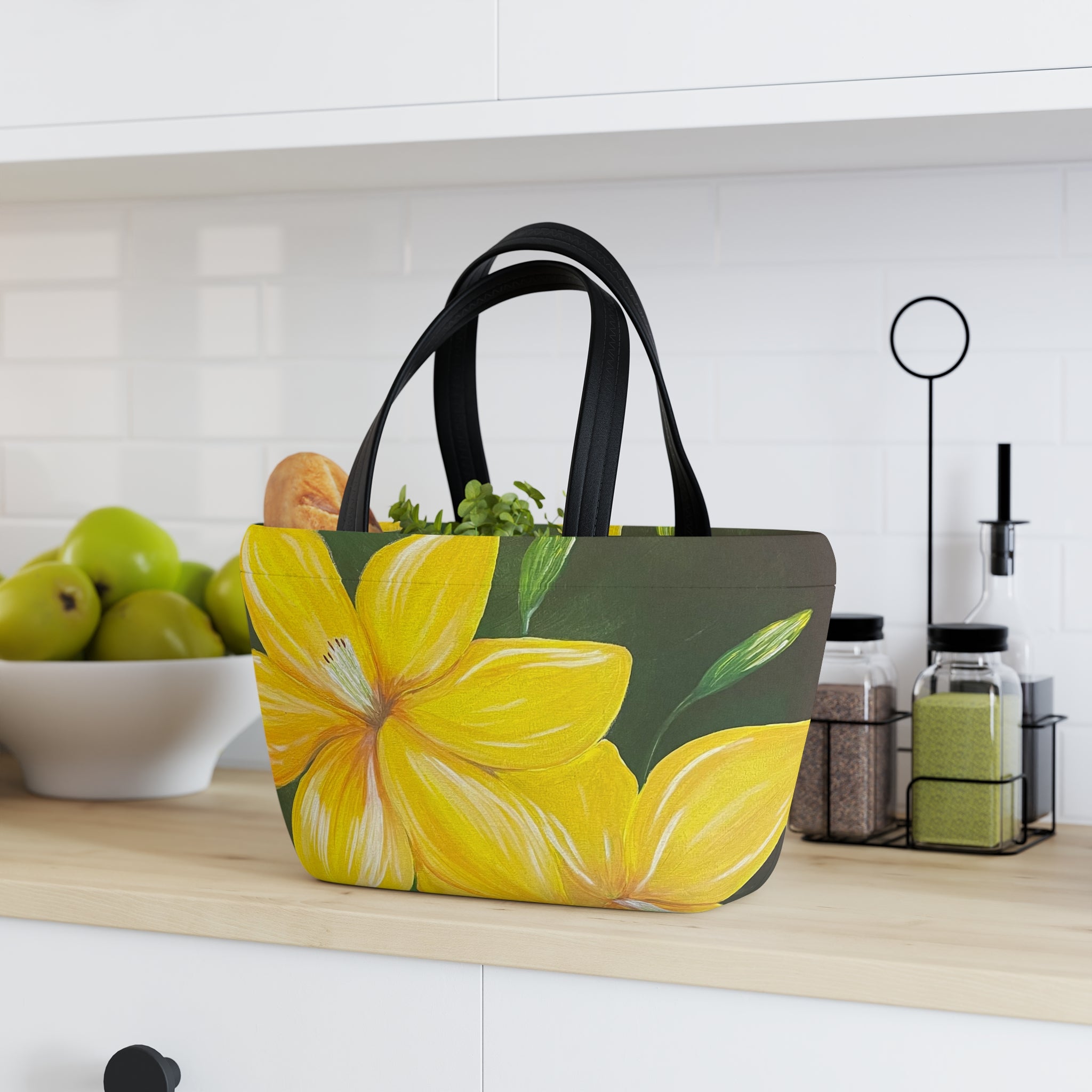 Golden Bloom Insulated Lunch Bag