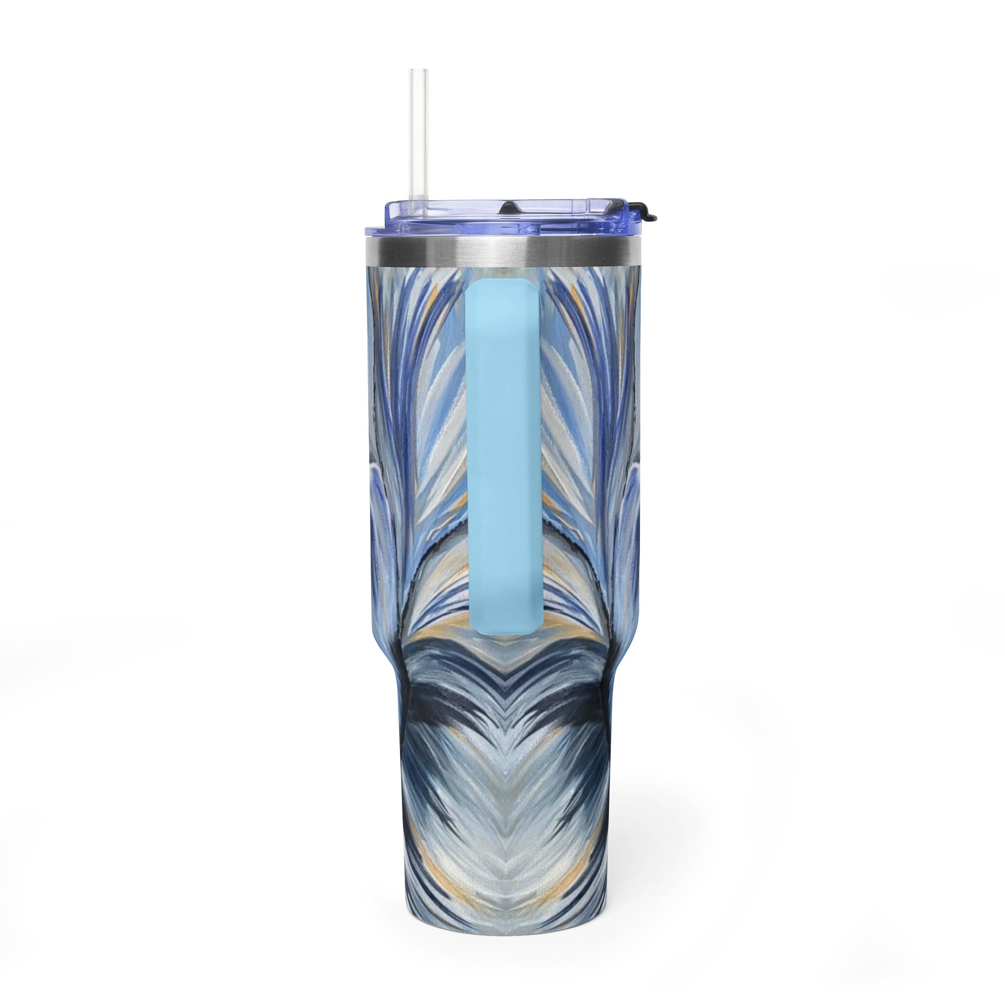 Velvet Current 40oz  Vacuum Tumbler — Insulated Travel Mug with Straw