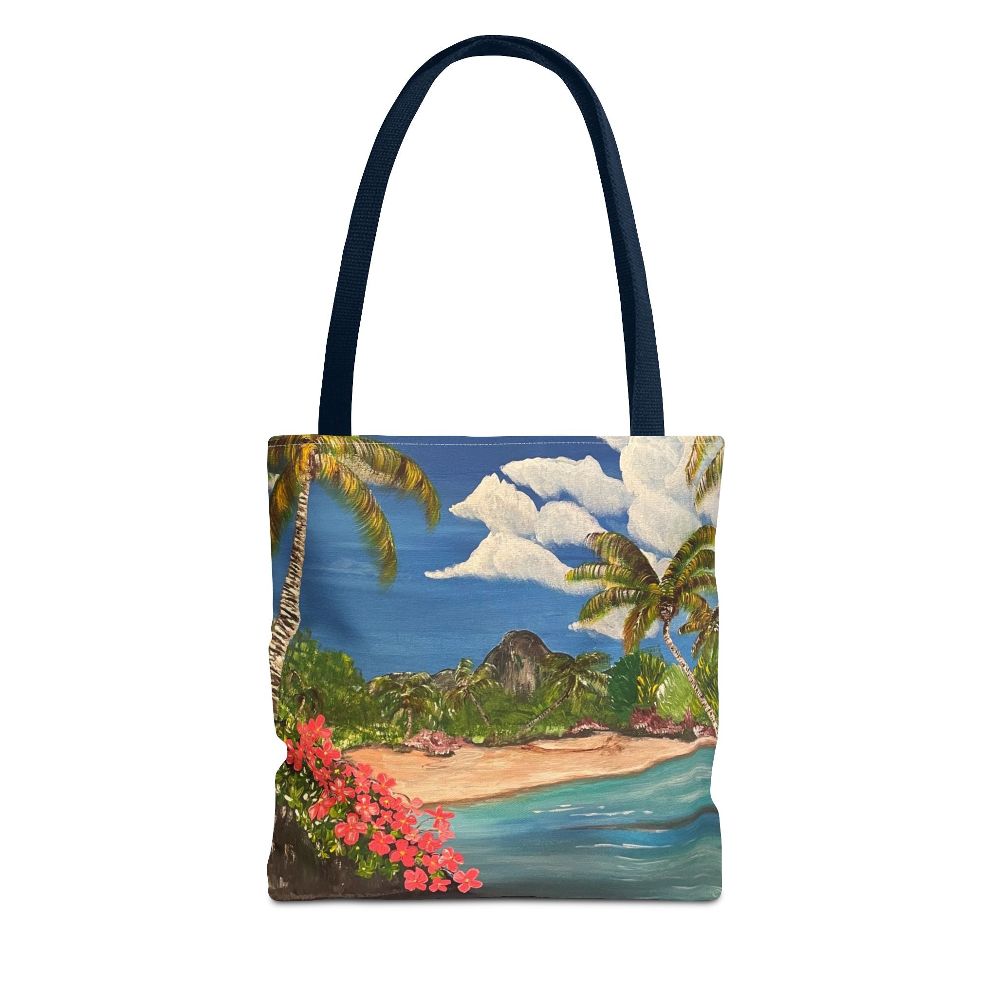 Blooming Paradise Hand Painted Tote Bag