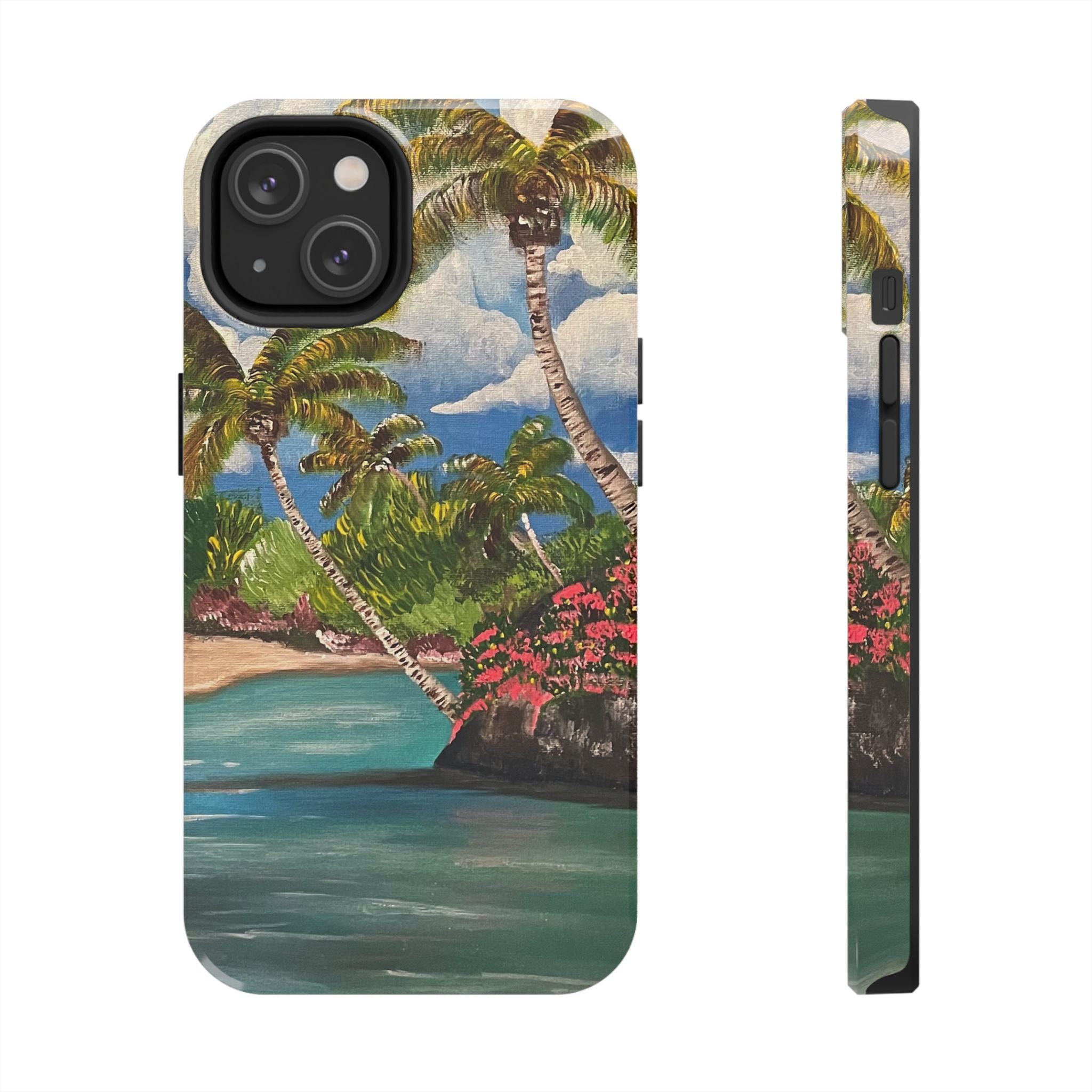 Blooming Paradise Phone Case Hand Painted Unique Designs