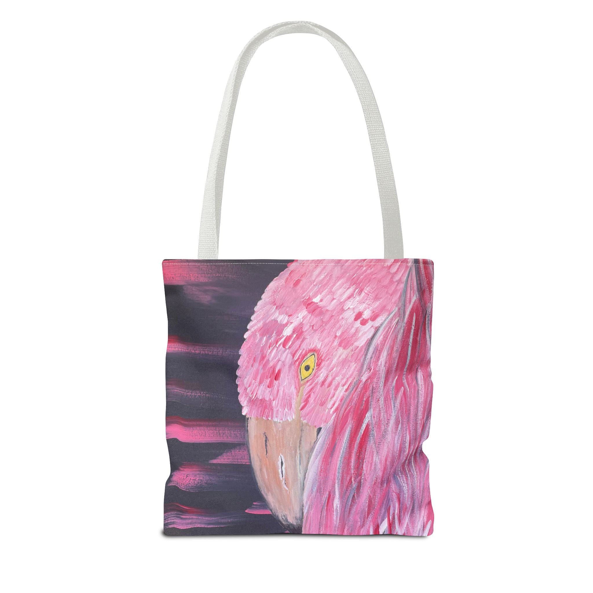 Feathered Grace Hand Painted Tote Bag