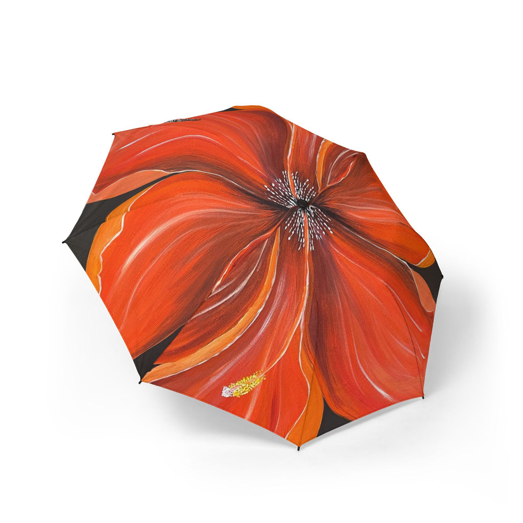 Scarlet Veil Hand Painted Design Umbrella