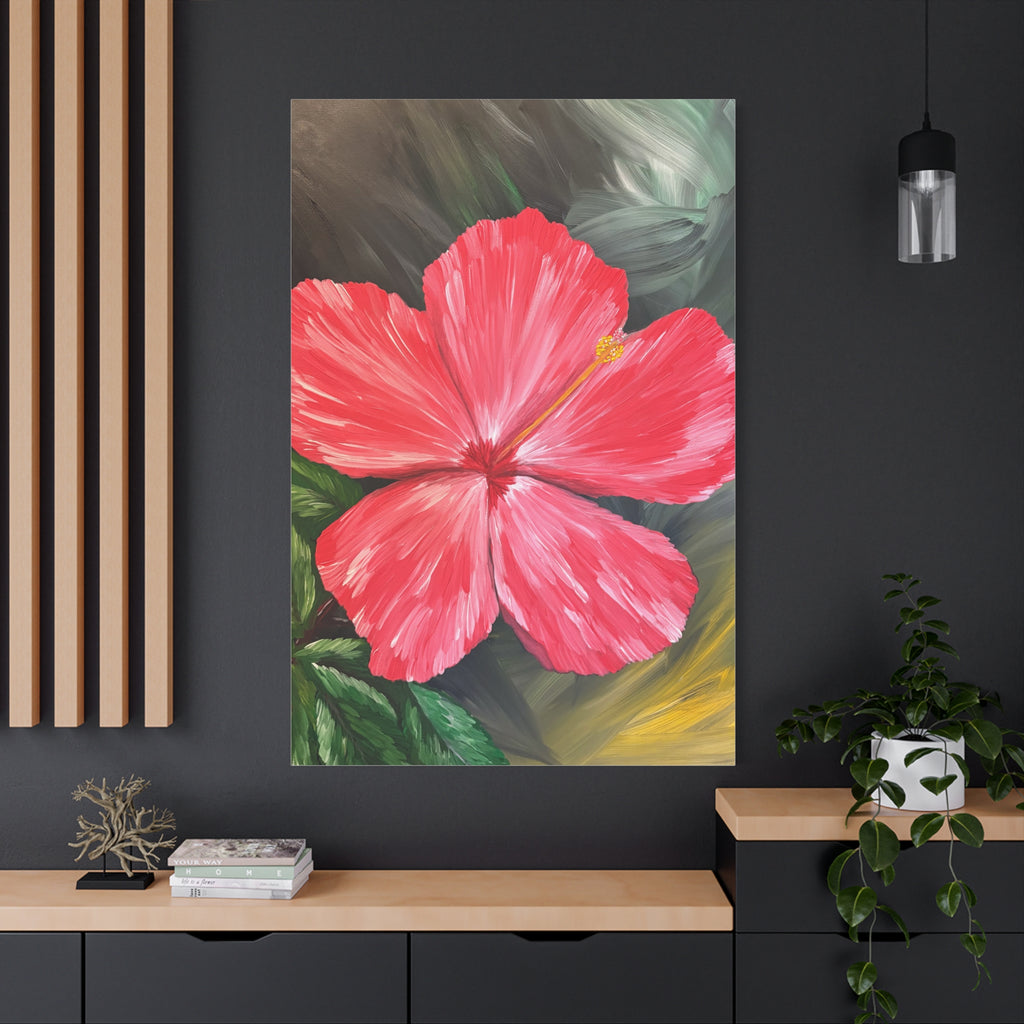 Hibiscus Hues Canvas Wall Art