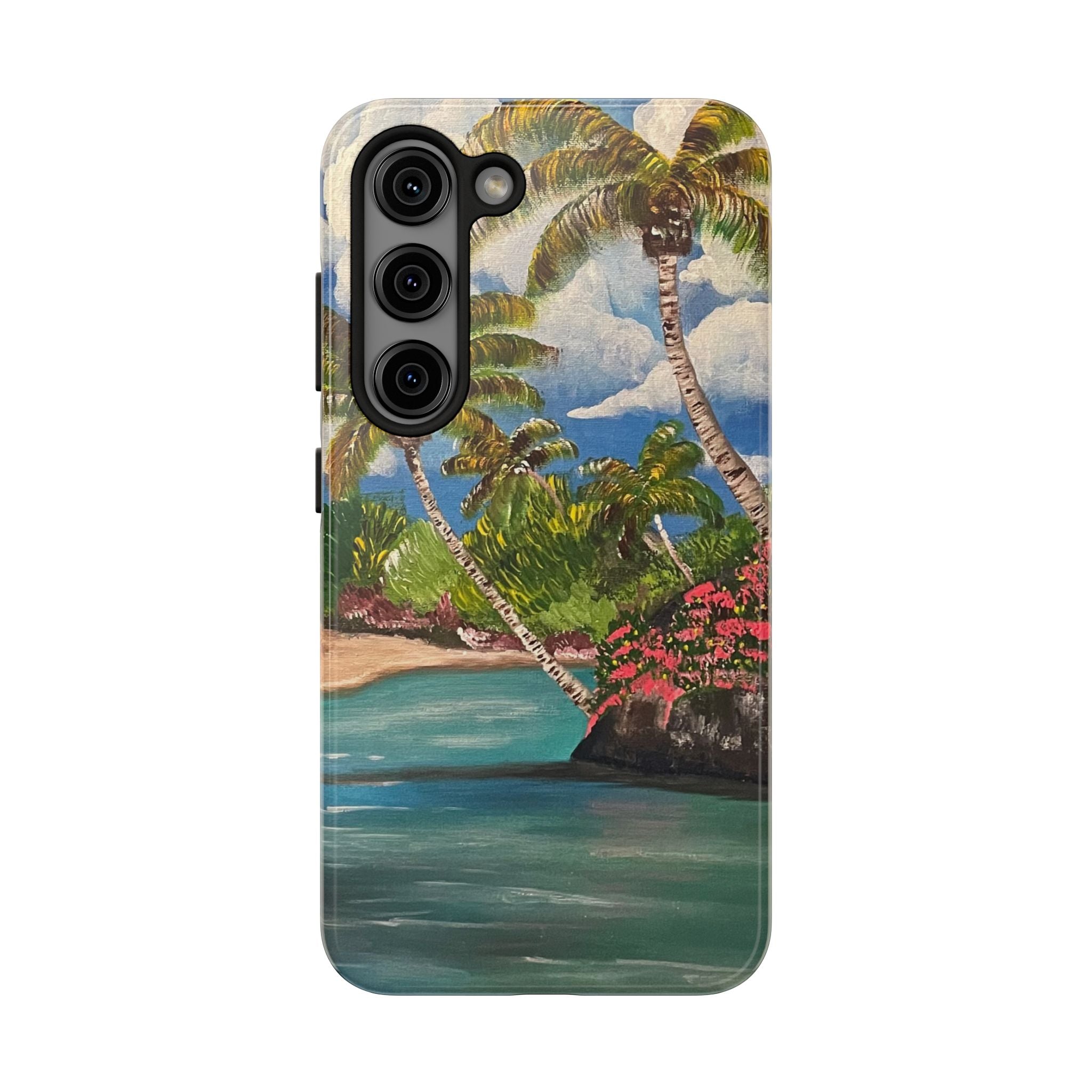 Blooming Paradise Phone Case Hand Painted Unique Designs