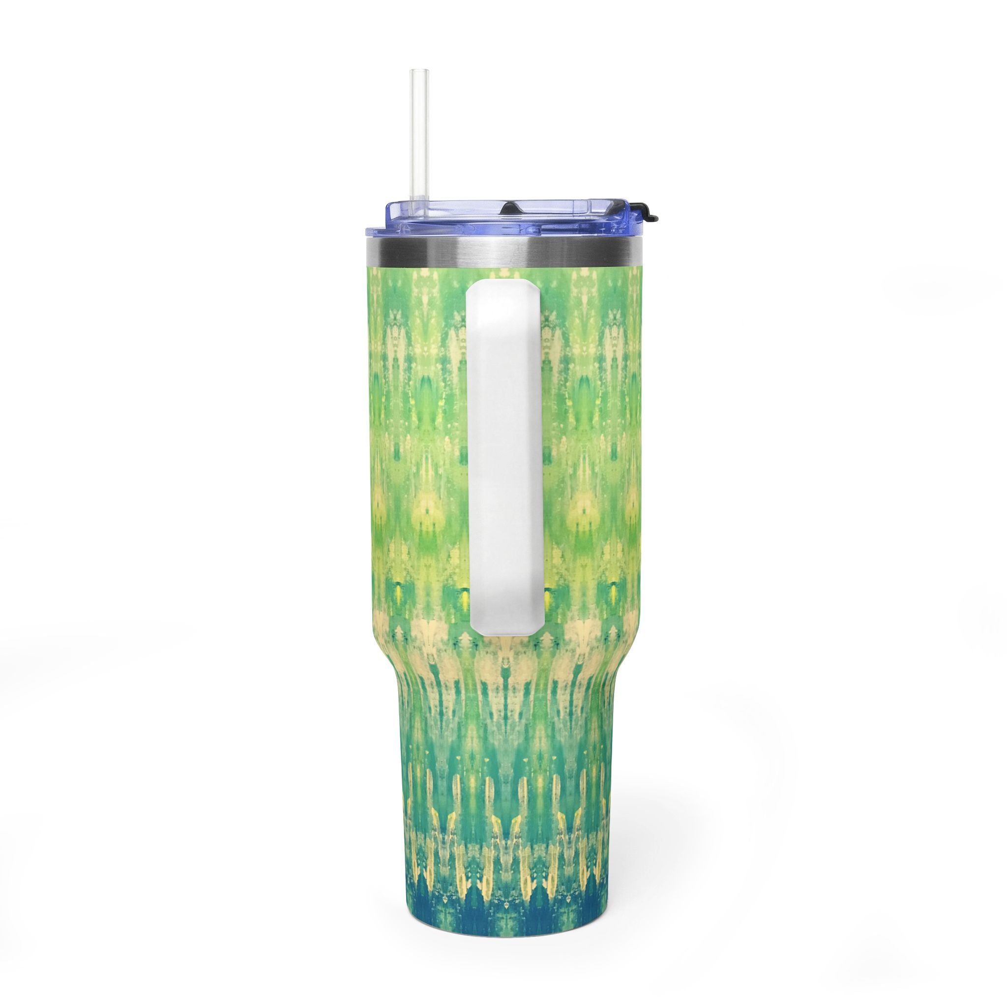 Hues of Heritage 40oz  Vacuum Tumbler — Insulated Travel Mug with Straw