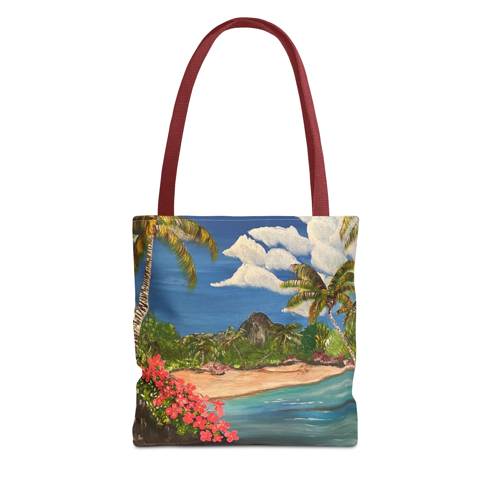 Blooming Paradise Hand Painted Tote Bag