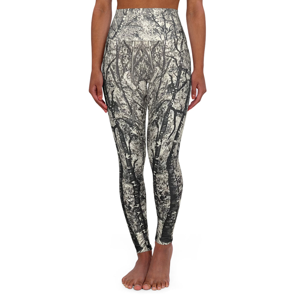 Silver Shadows Yoga Leggings - Comfort Fit, Fitness Apparel, Workout Gear, Athleisure, Gift for Yoga Lovers