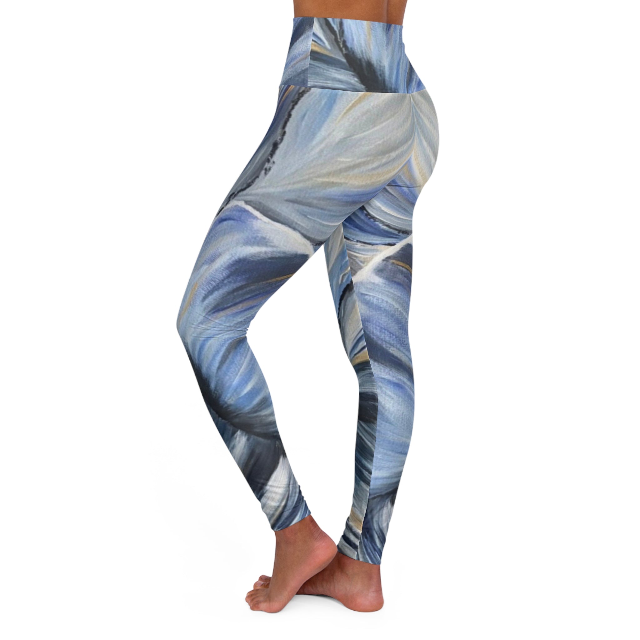 Velvet Current Yoga Leggings - Comfort Fit, Fitness Apparel, Workout Gear, Athleisure, Gift for Yoga Lovers