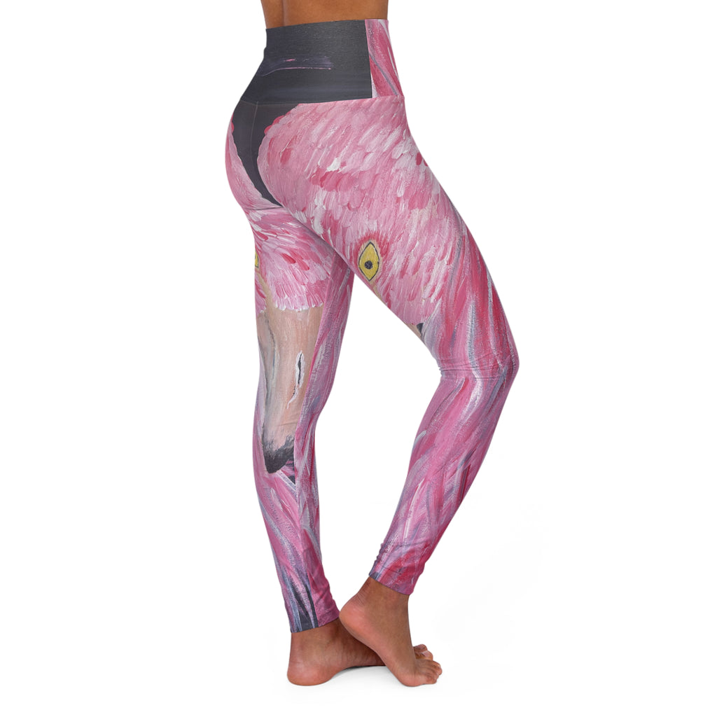 Feathered Grace Yoga Leggings - Comfort Fit, Fitness Apparel, Workout Gear, Athleisure, Gift for Yoga Lovers