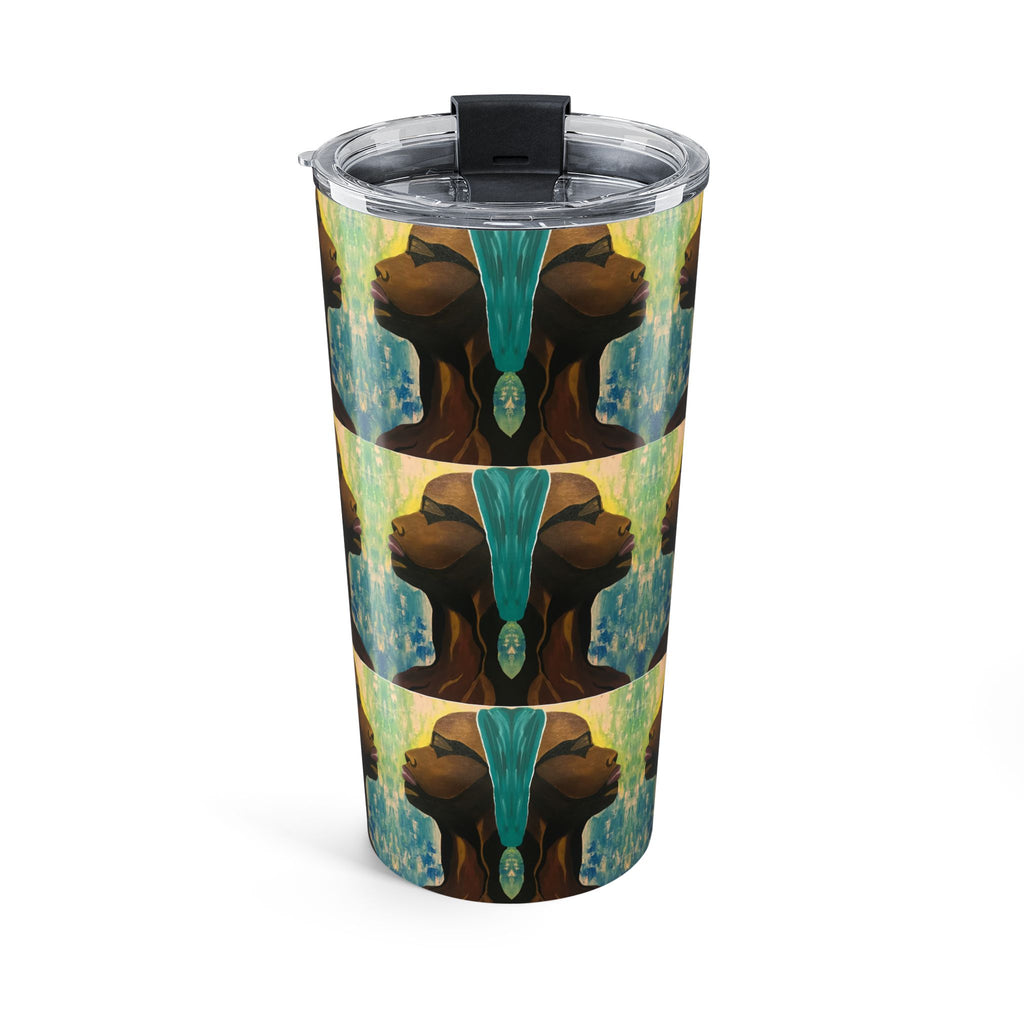 Hues of Heritage Tumbler 20oz, Vibrant Drinkware, Modern Art Travel Mug, Eco-Friendly Gift, Unique Home Beverage Container