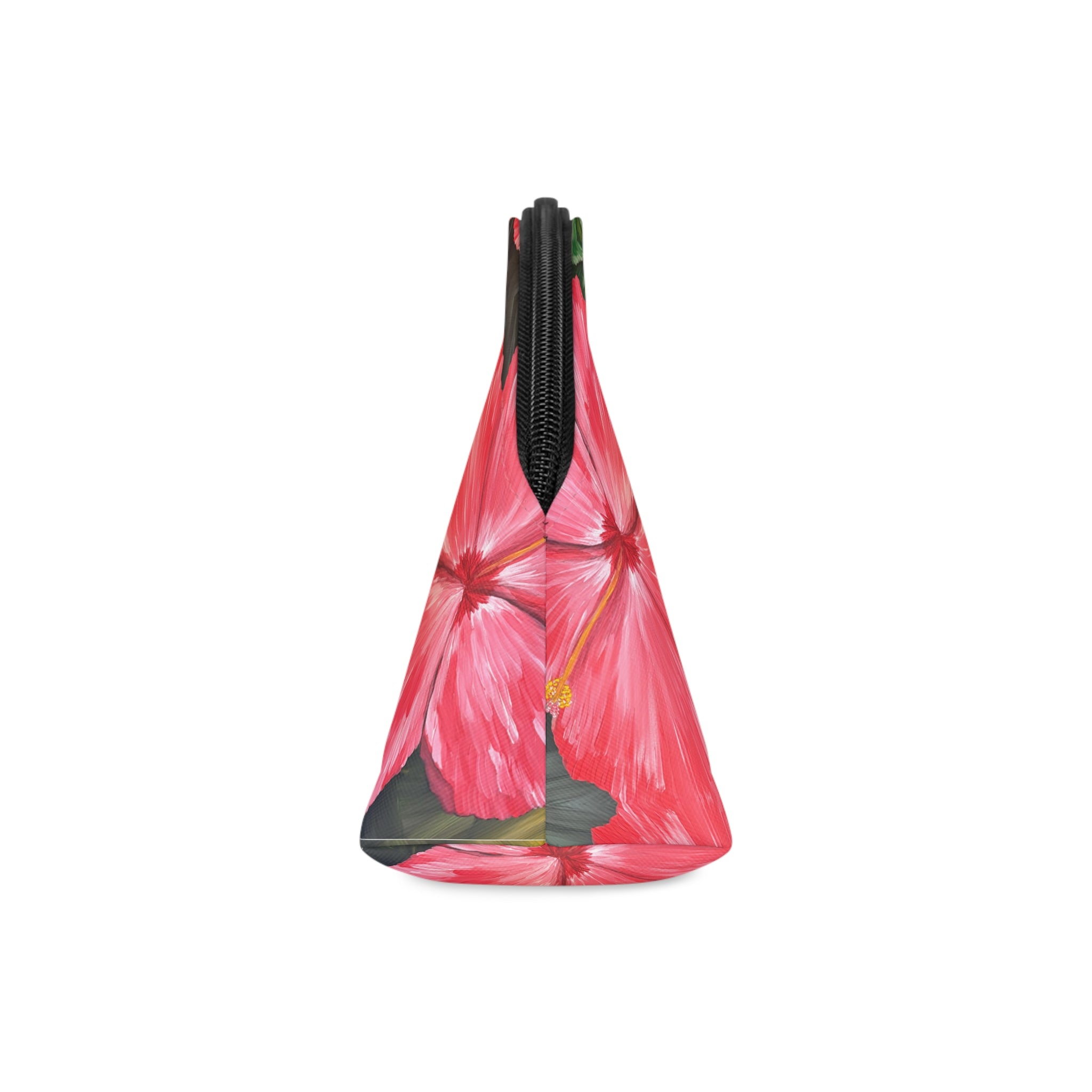 Hibiscus Hues Cosmetic Pouch - Stylish Makeup Bag