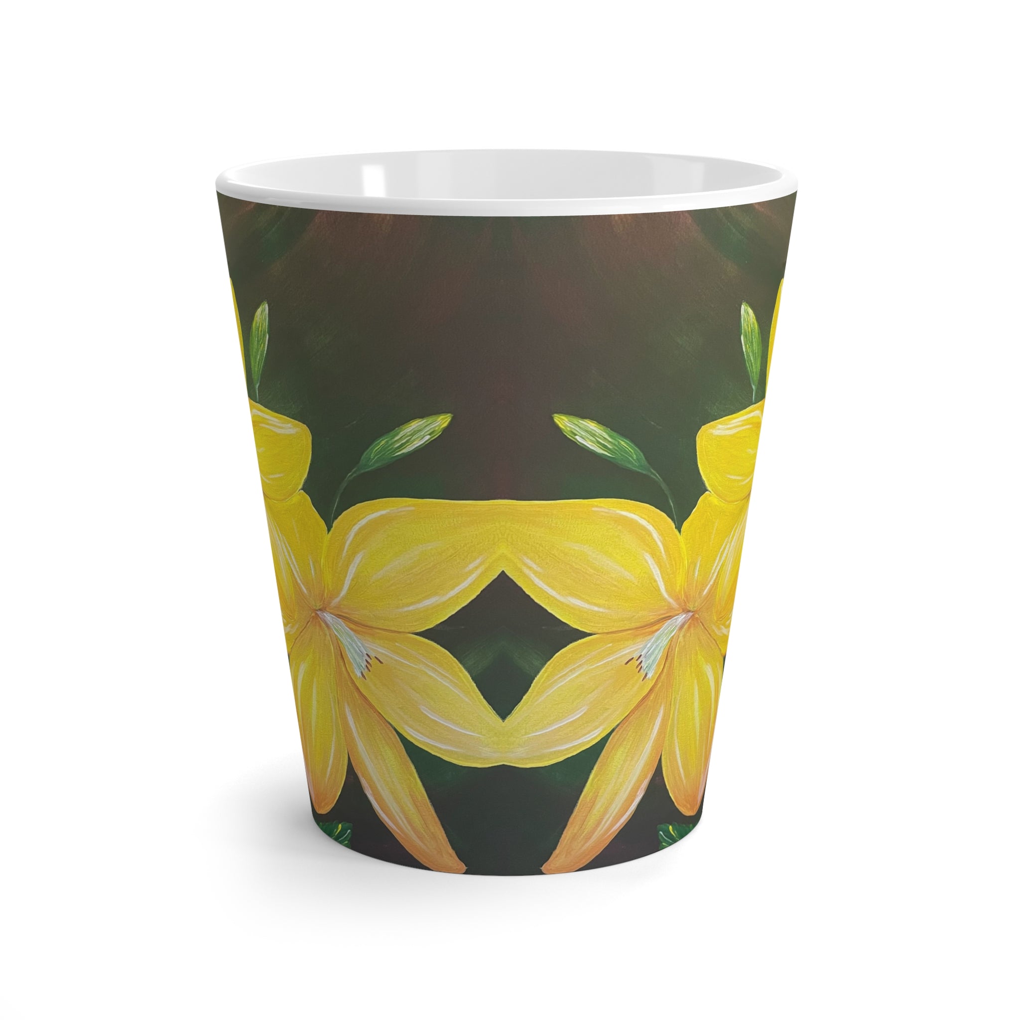 Golden Bloom Latte Mug