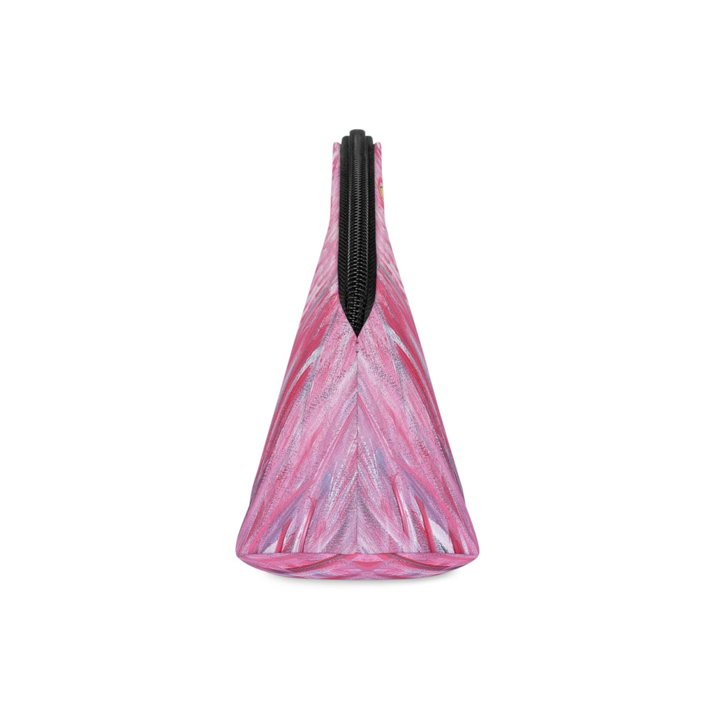 Feathered Grace Cosmetic Pouch - Stylish Makeup Bag