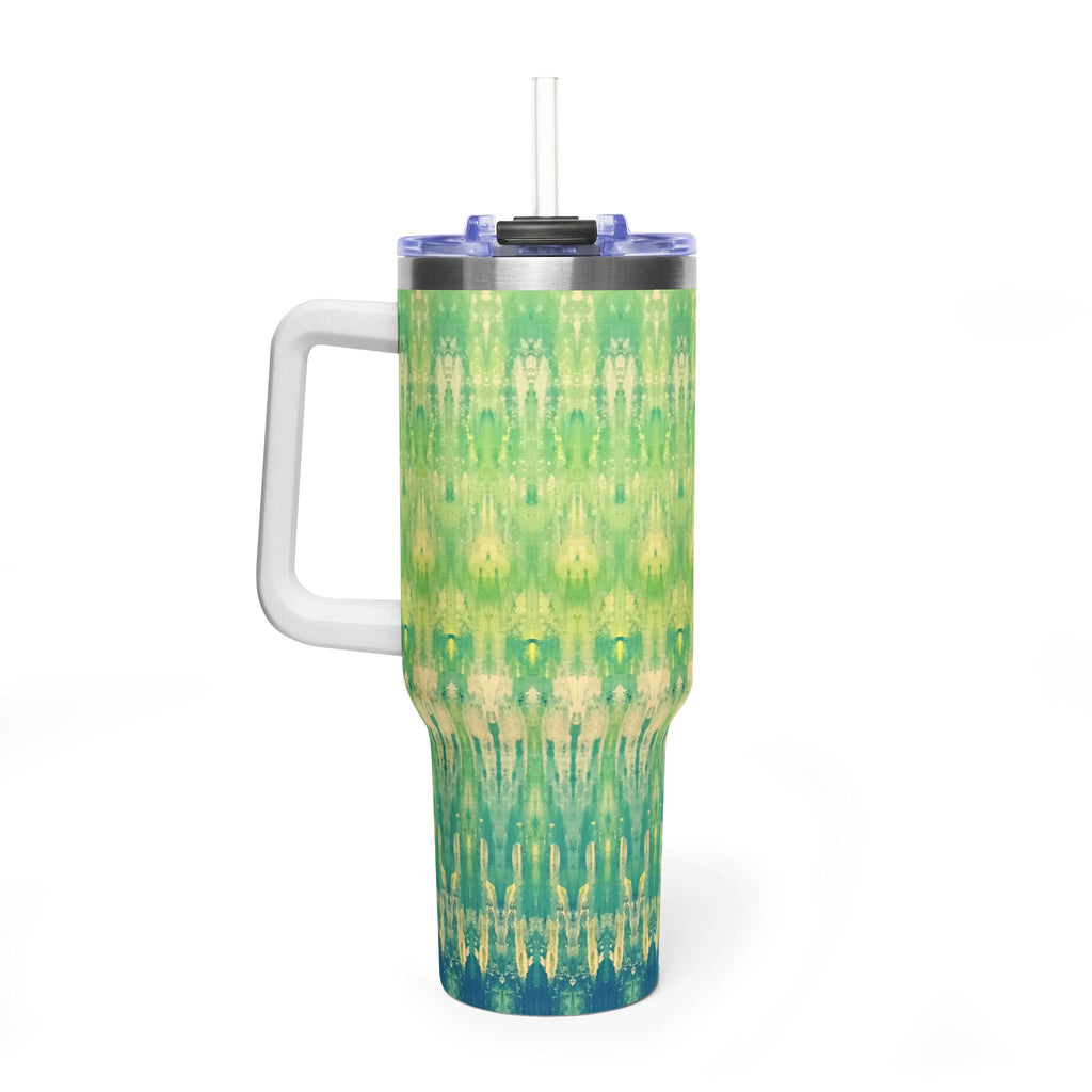 Hues of Heritage 40oz  Vacuum Tumbler — Insulated Travel Mug with Straw