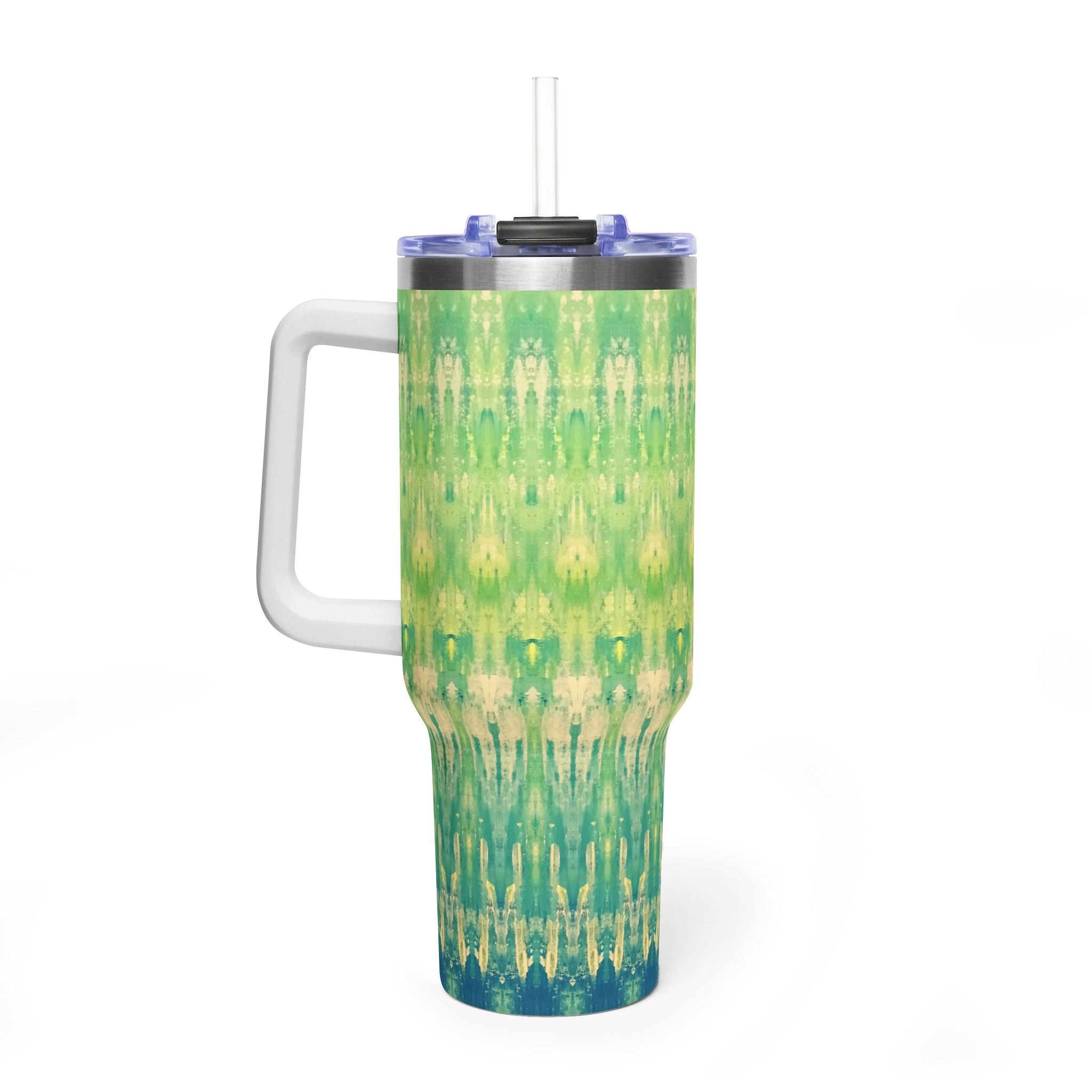 Hues of Heritage 40oz  Vacuum Tumbler — Insulated Travel Mug with Straw