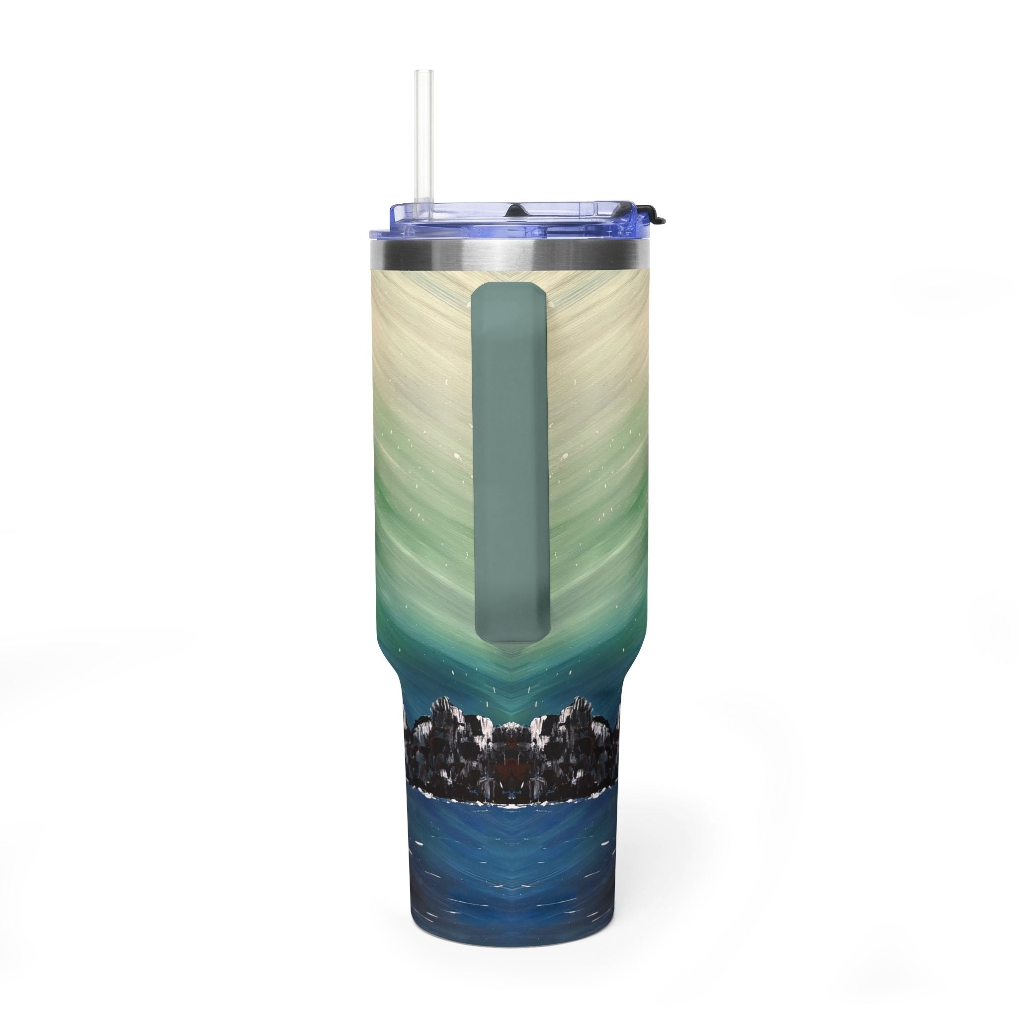 The North Sky 40oz  Vacuum Tumbler — Insulated Travel Mug with Straw
