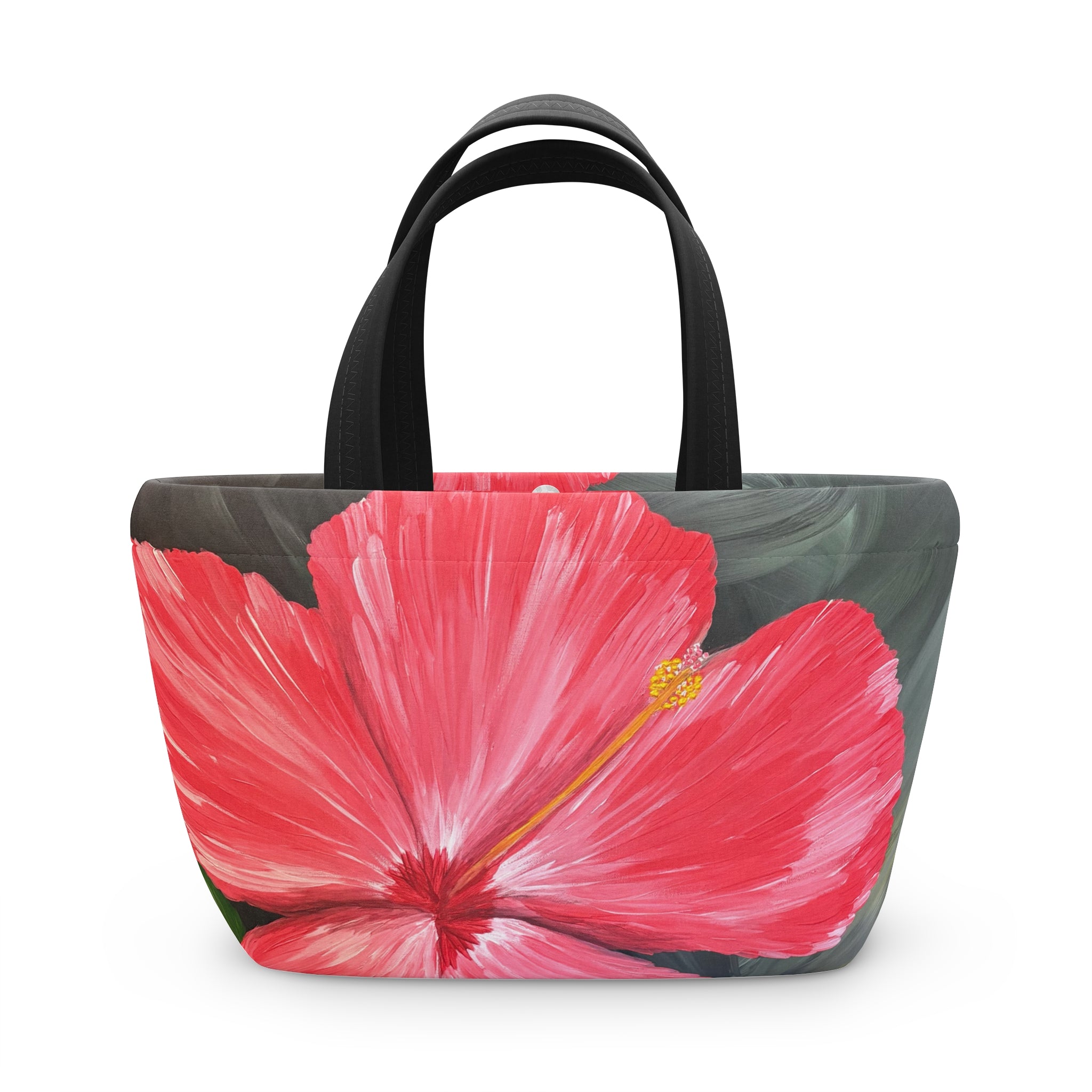 Hibiscus Hues Lunch Bag — Insulated Tote