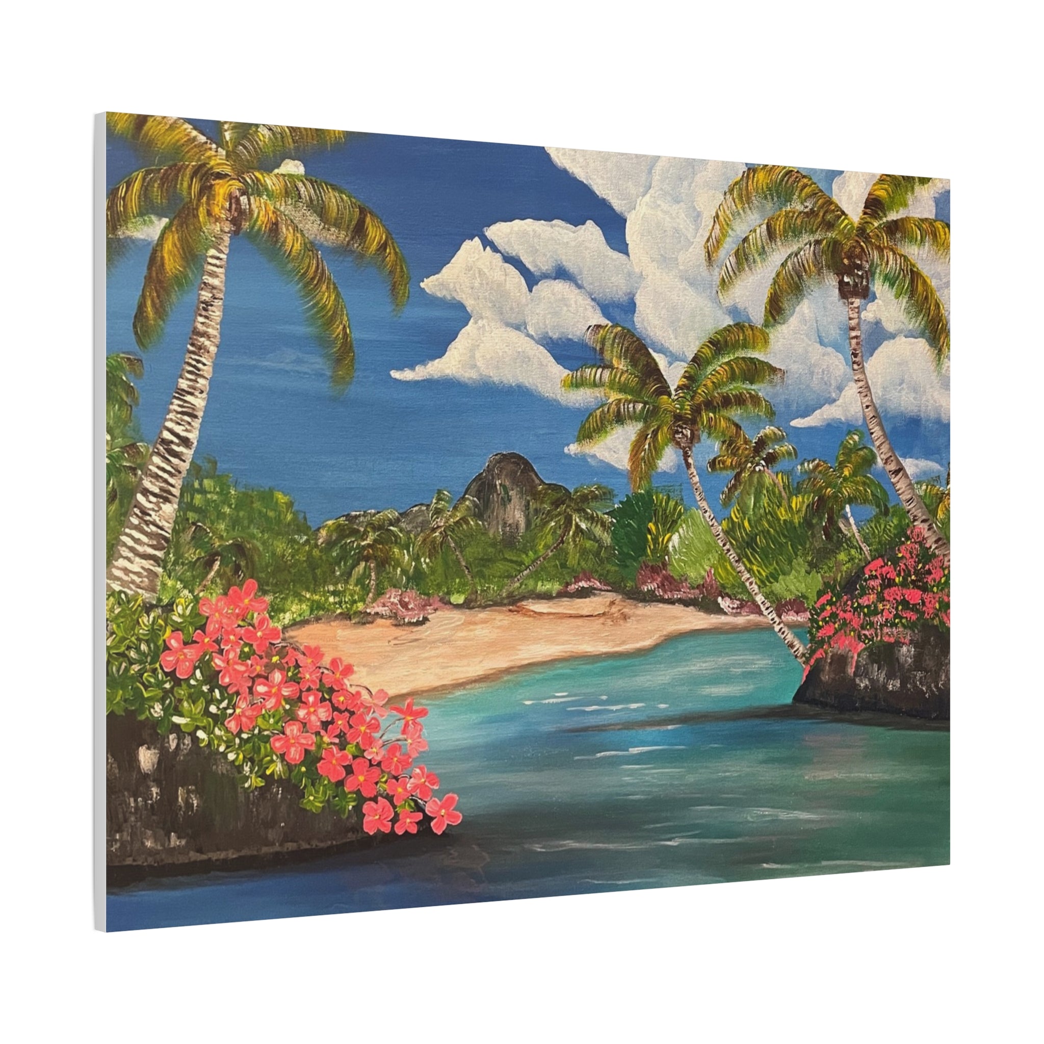 Blooming Paradise Abstract Art Canvas - Contemporary Wall Decor