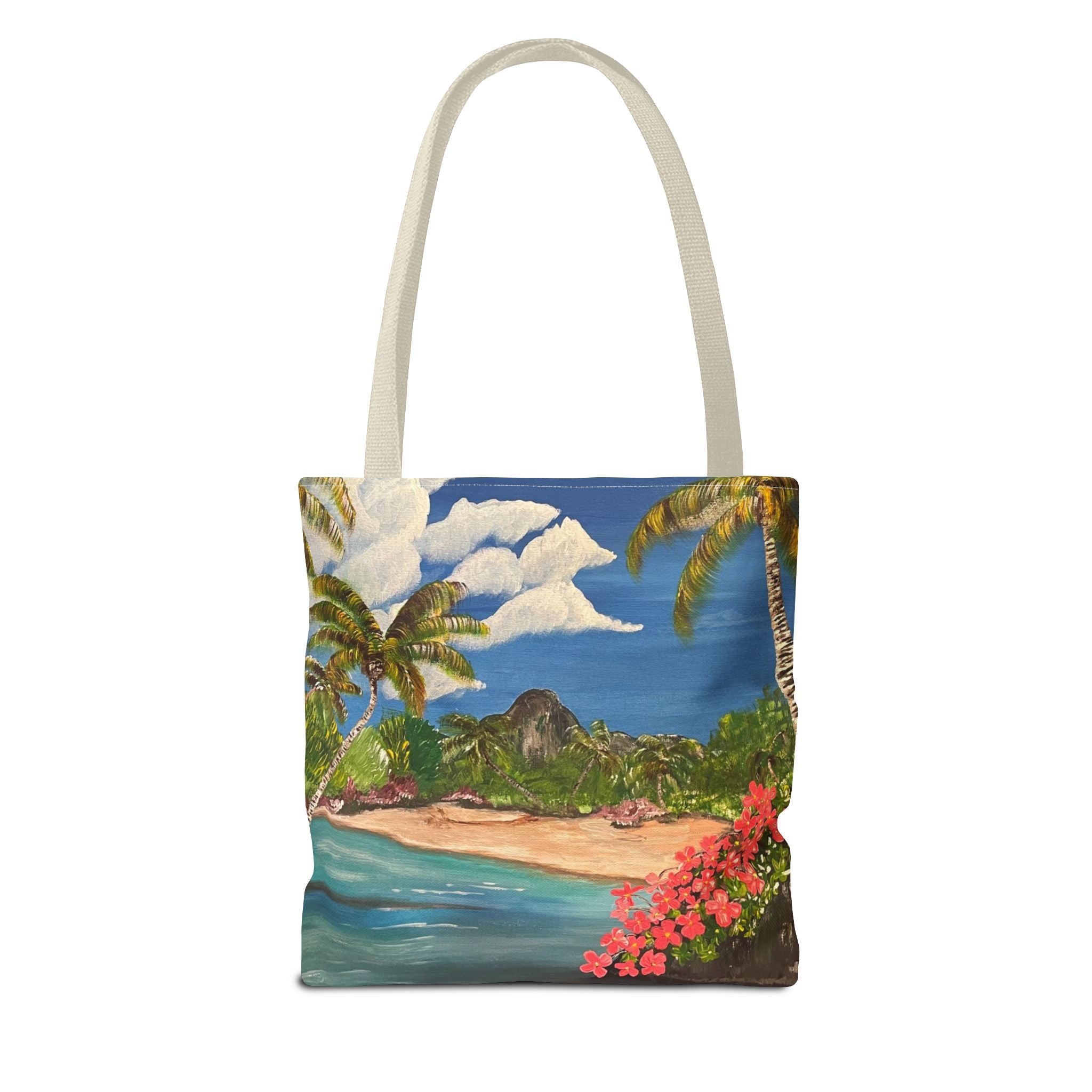 Blooming Paradise Hand Painted Tote Bag