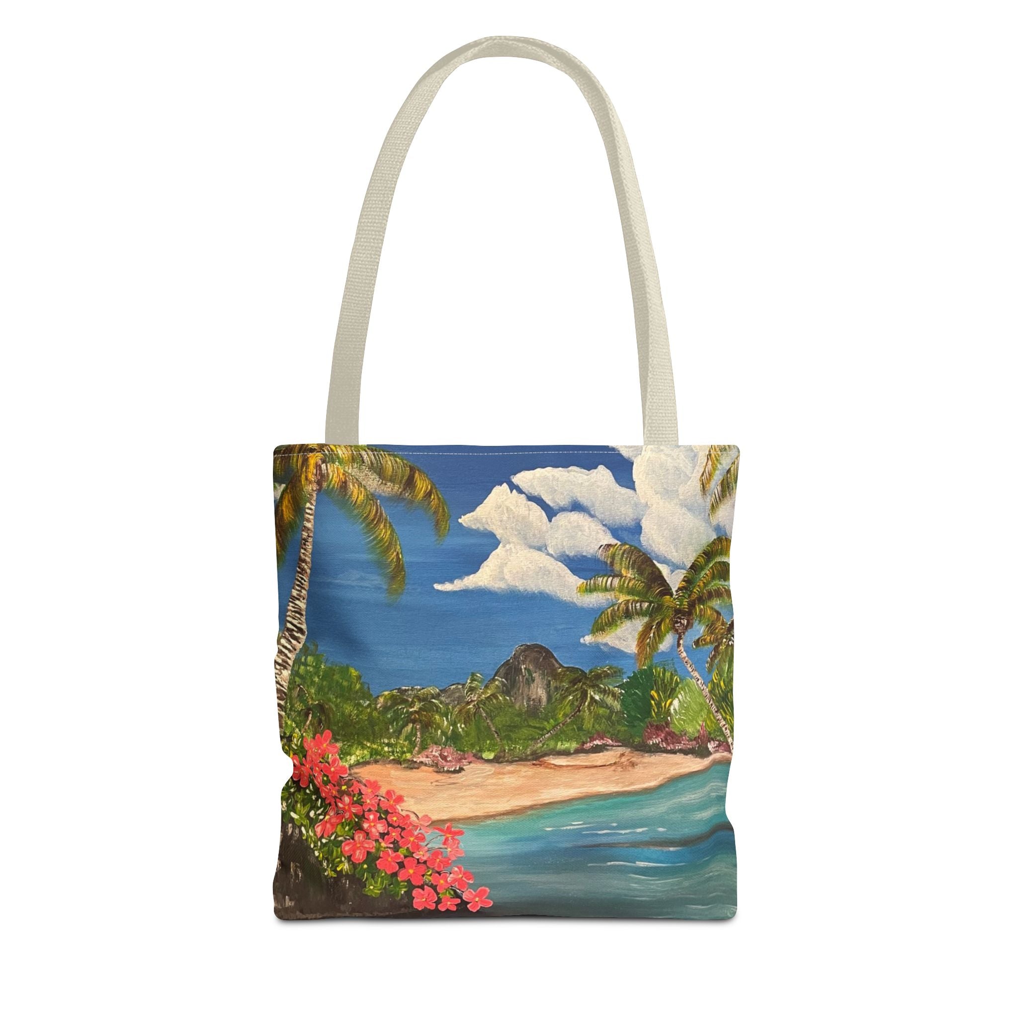 Blooming Paradise Hand Painted Tote Bag