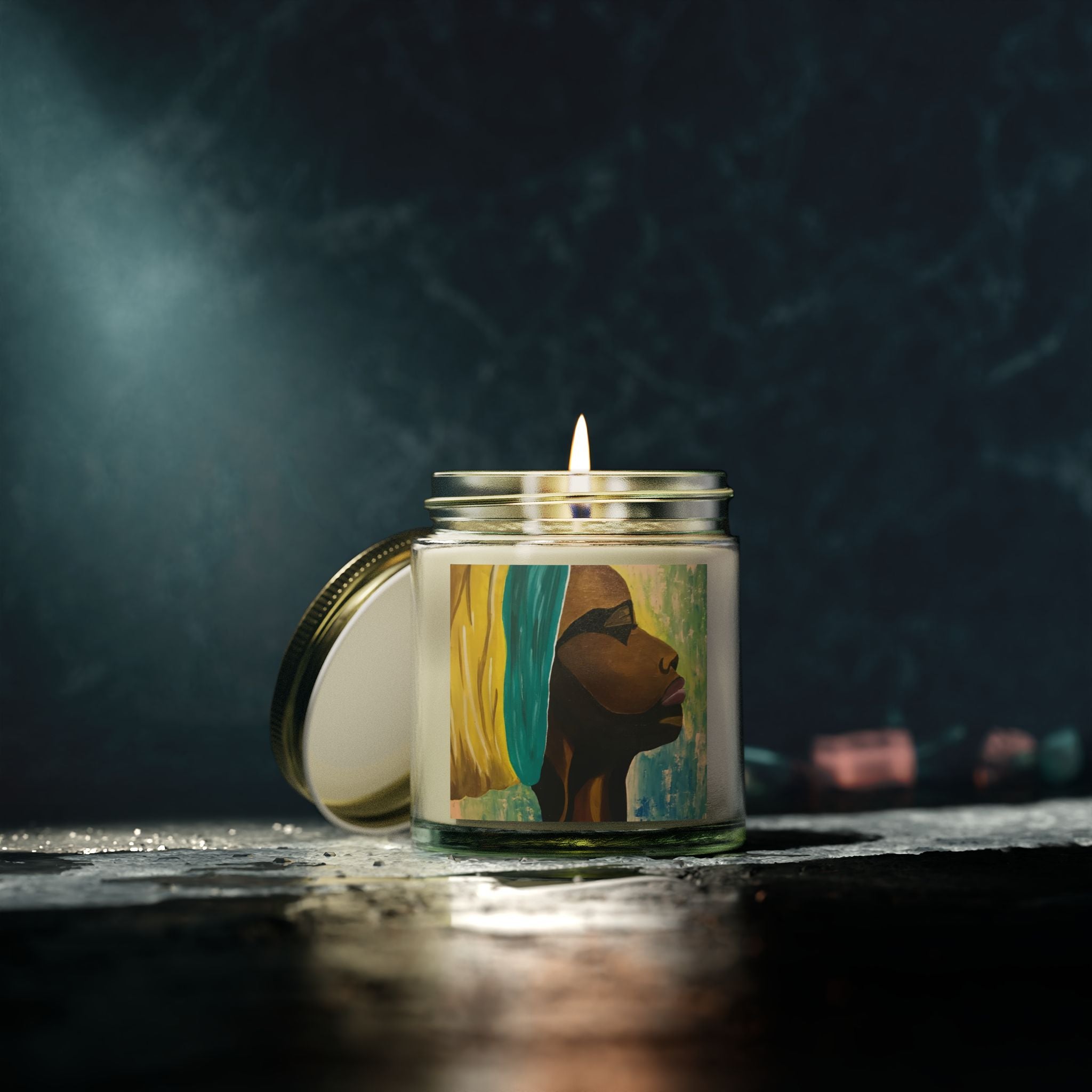 Hues of Heritage Scented Candles, Coconut Apricot Wax (4oz, 9oz)