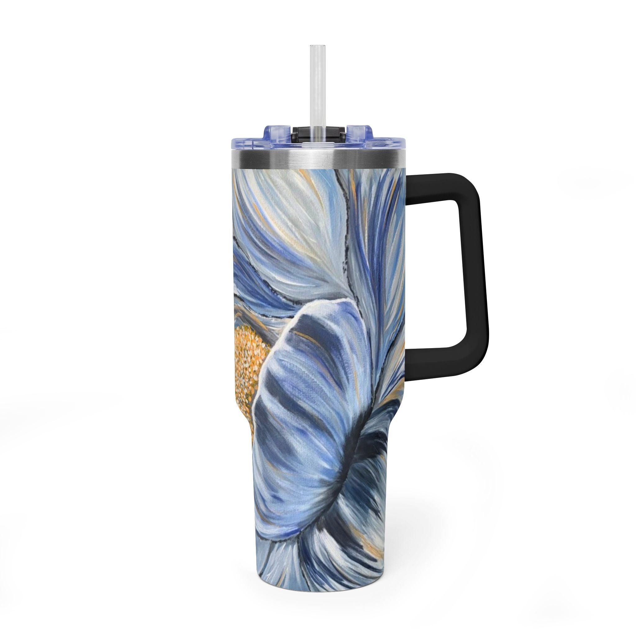 Velvet Current 40oz  Vacuum Tumbler — Insulated Travel Mug with Straw