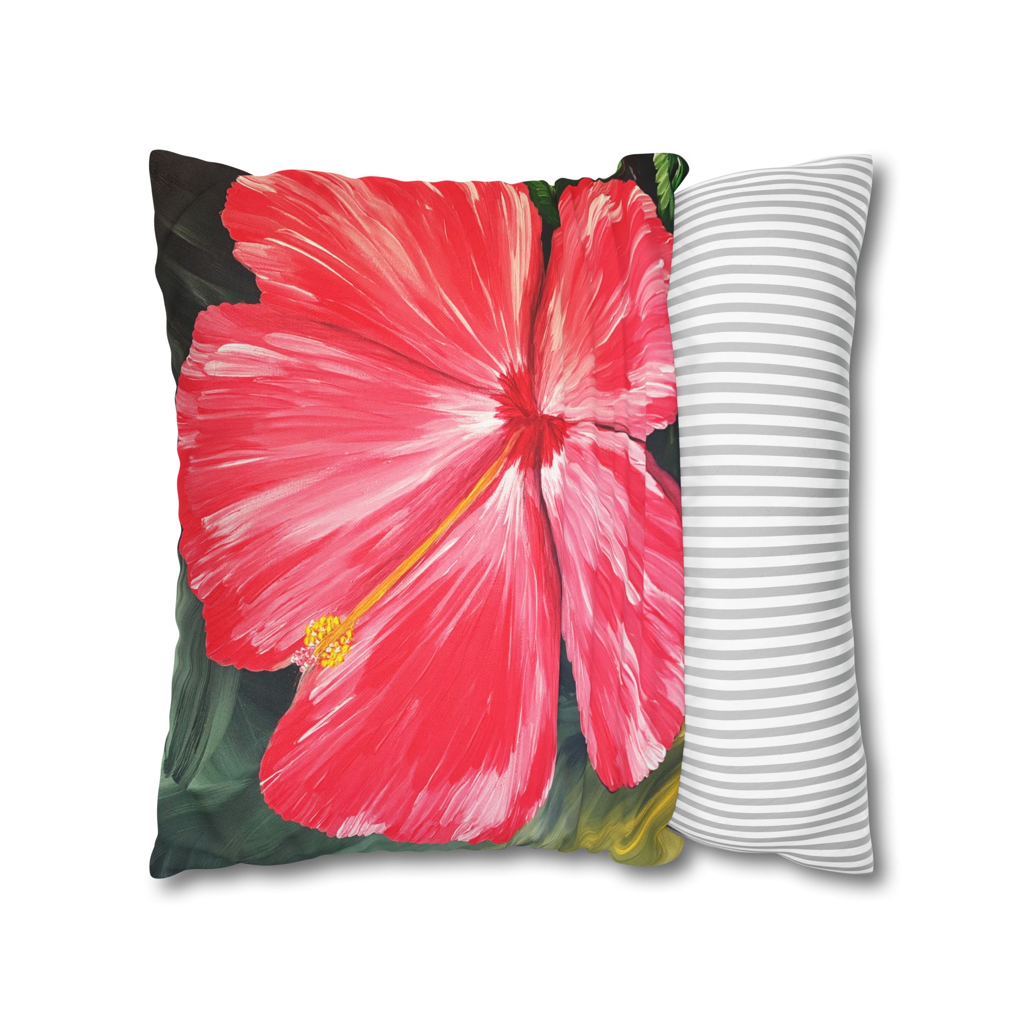 Hibiscus Hues Square Decorative Pillow Sham