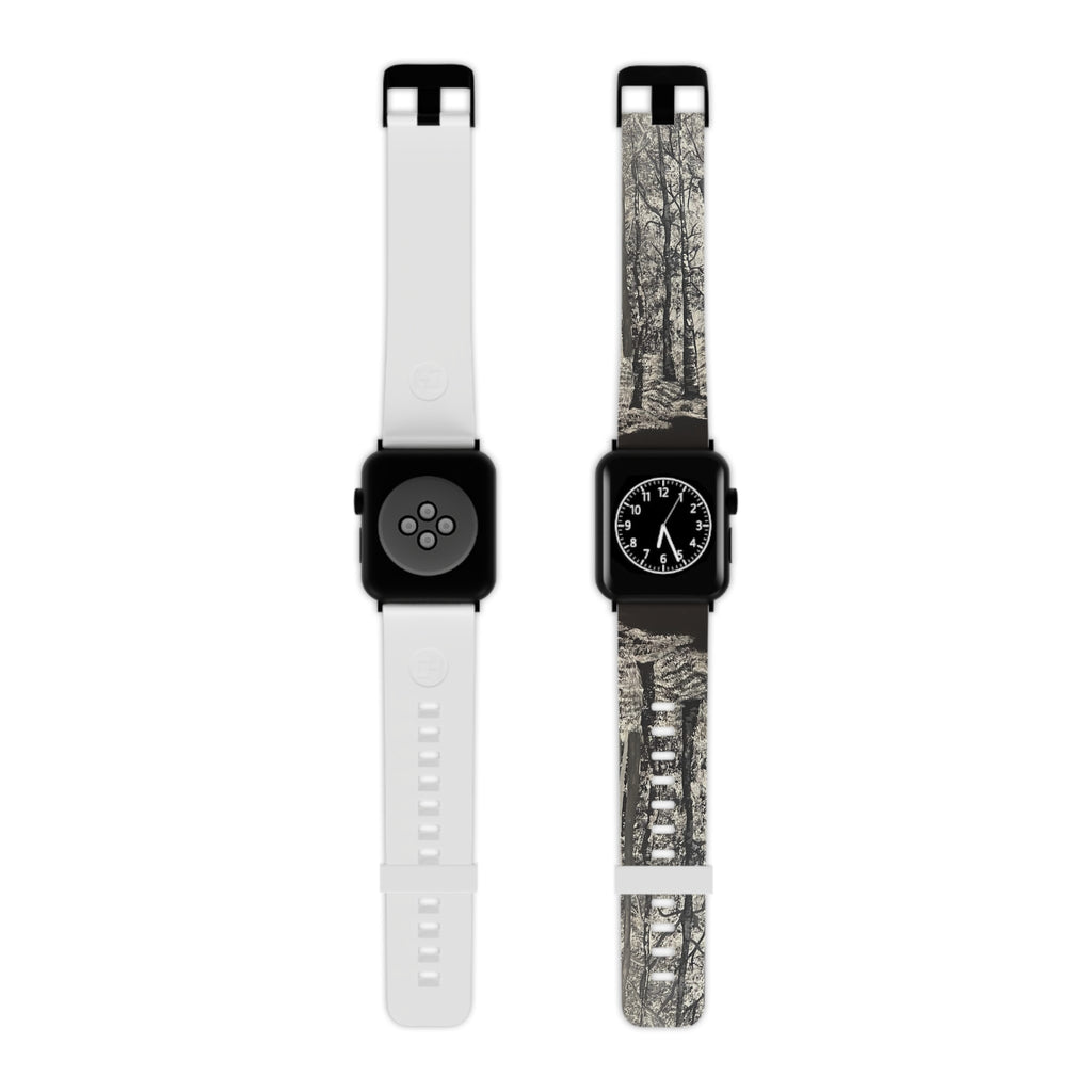 Silver Shadows Hand Painted Watch Bands