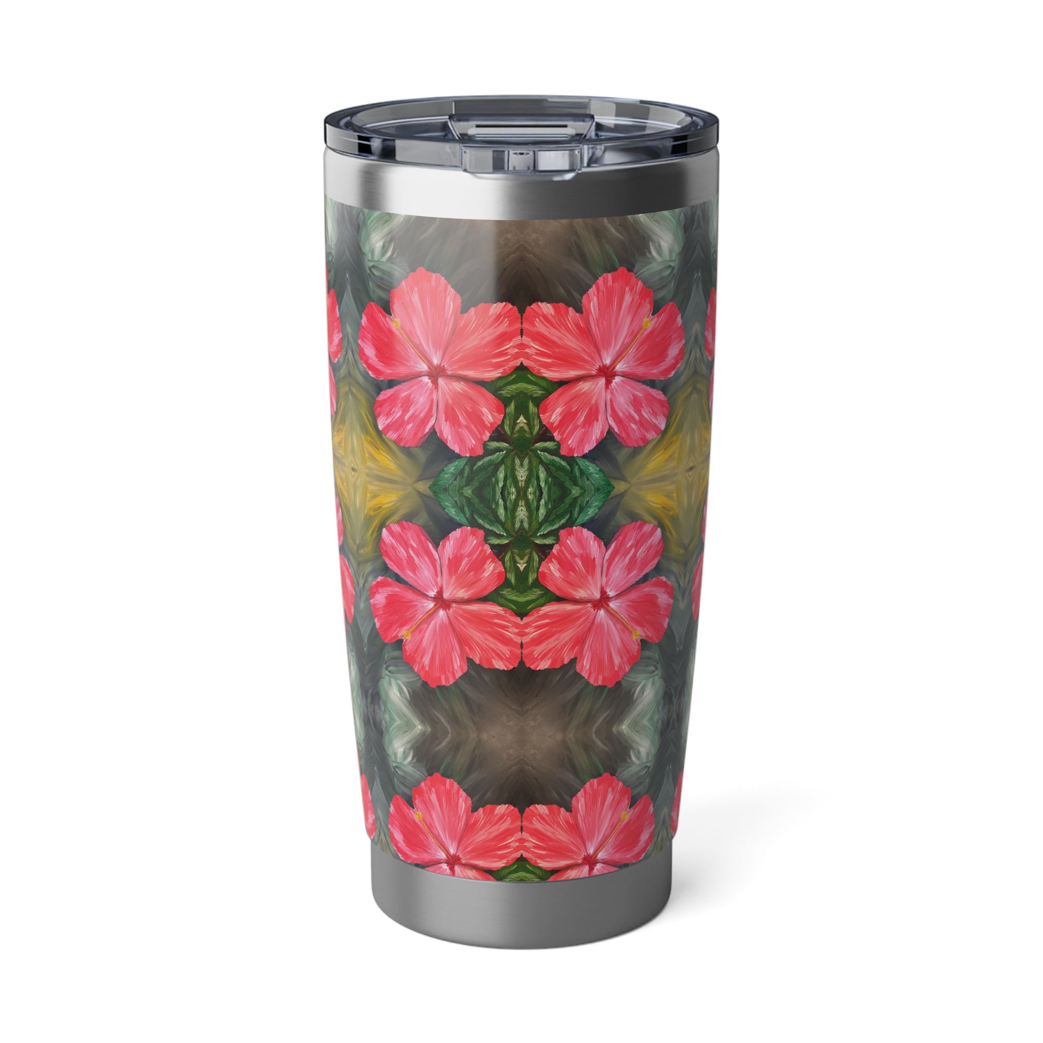 Hibiscus Hues Tumbler | Vagabond 20oz Insulated Drinkware, Summer Travel Mug, Gift for Nature Lovers, Eco-Friendly Hydration