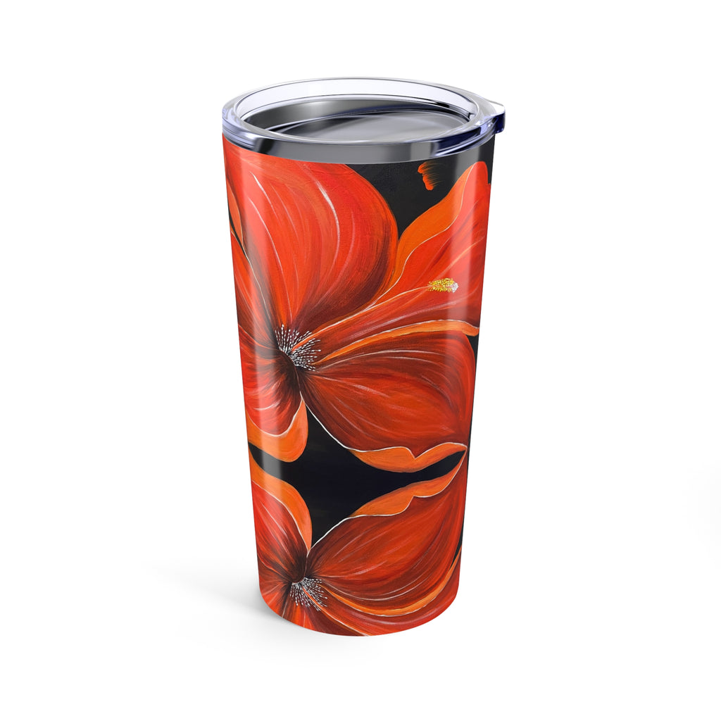 Scarlet Veil 20oz Artistic Tumbler - Perfect Hand Painted Gift