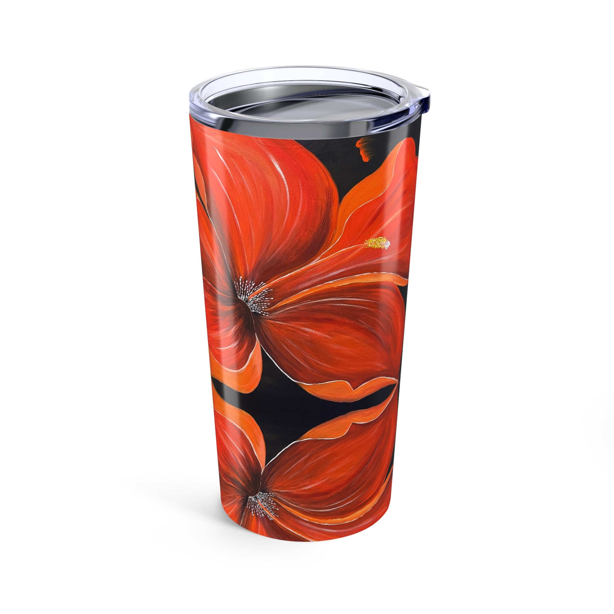 Scarlet Veil 20oz Artistic Tumbler - Perfect Hand Painted Gift
