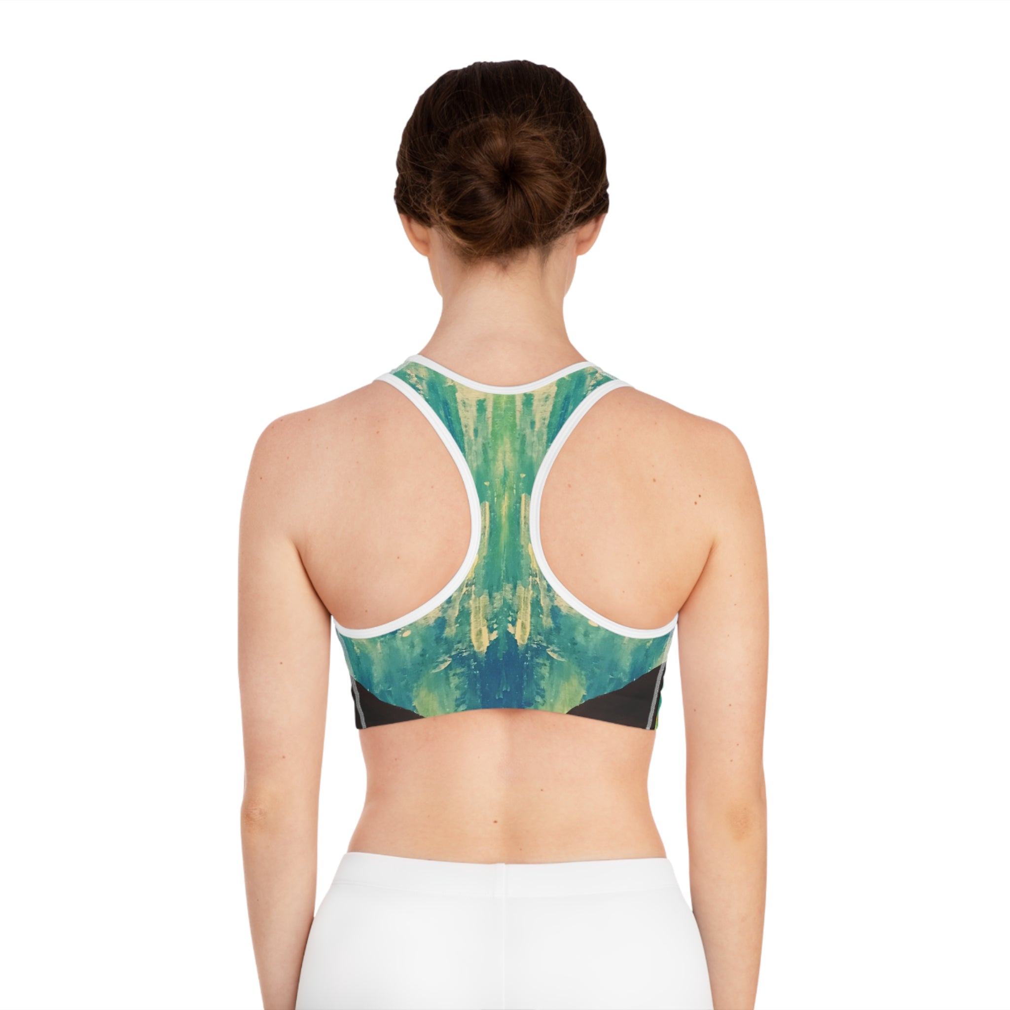 Hues of Heritage Sports Bra, Activewear for Yoga, Workout Gear, Gift for Fitness Lovers, Exercise Top, Beachwear