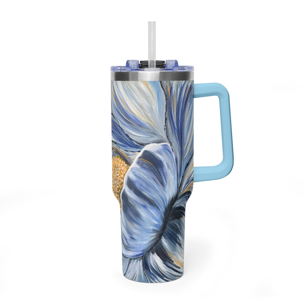 Velvet Current 40oz  Vacuum Tumbler — Insulated Travel Mug with Straw