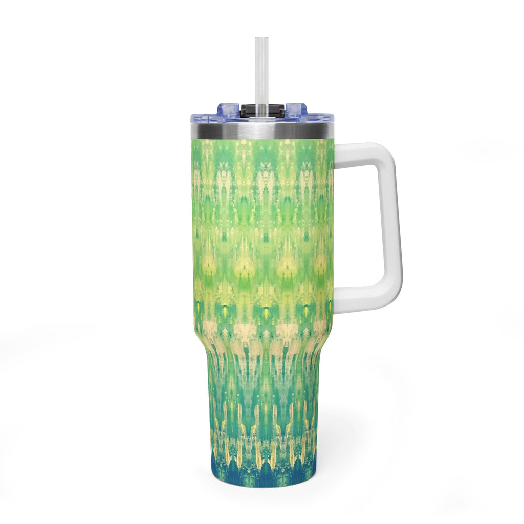 Hues of Heritage 40oz  Vacuum Tumbler — Insulated Travel Mug with Straw