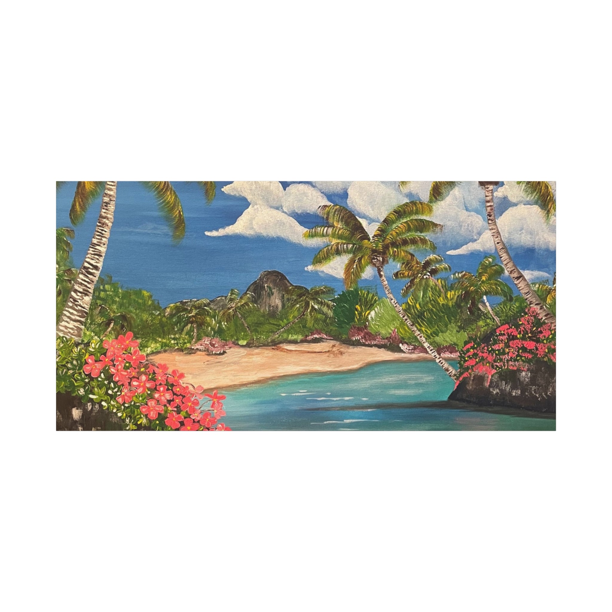 Blooming Paradise Abstract Art Canvas - Contemporary Wall Decor