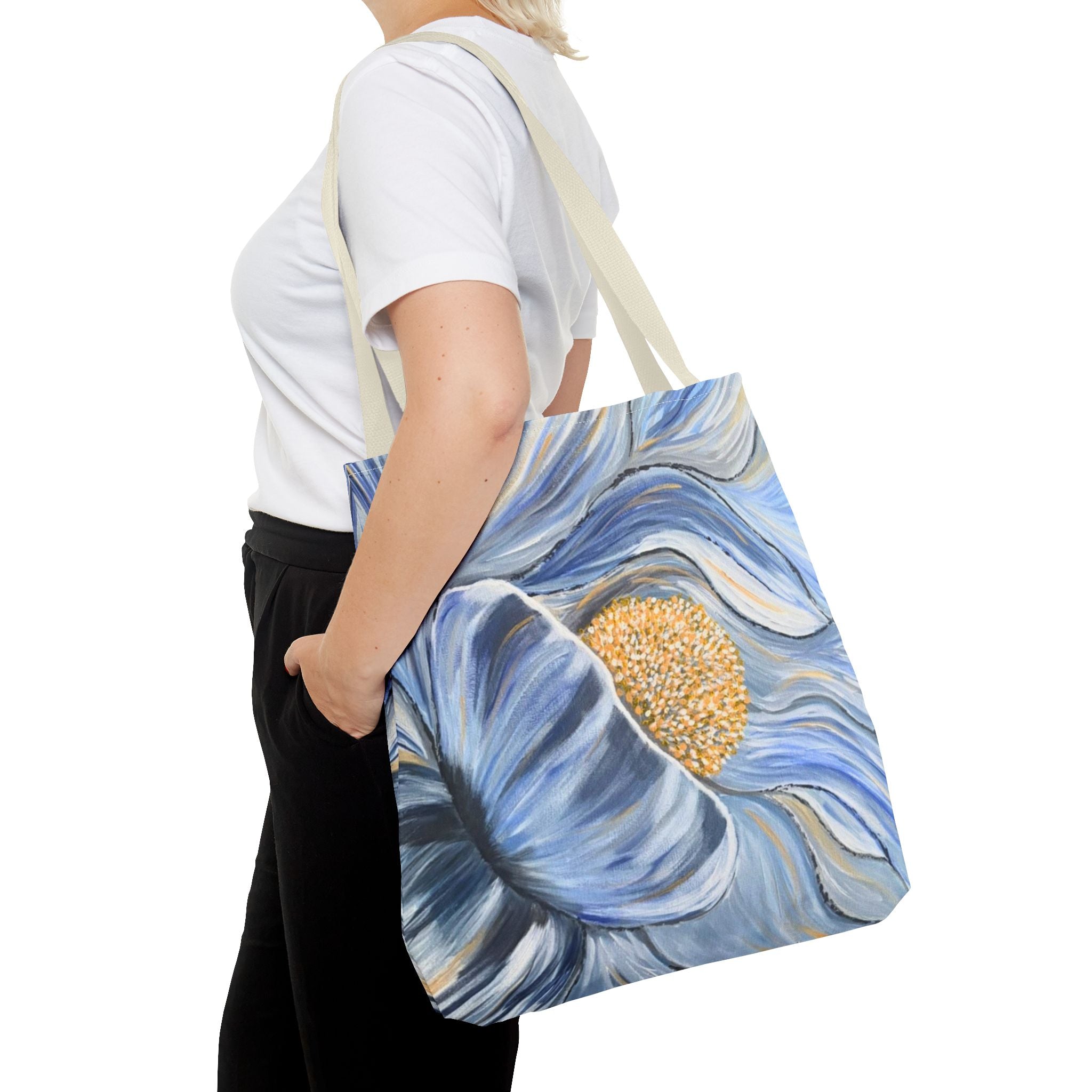 Velvet Current Hand Painted Tote Bag