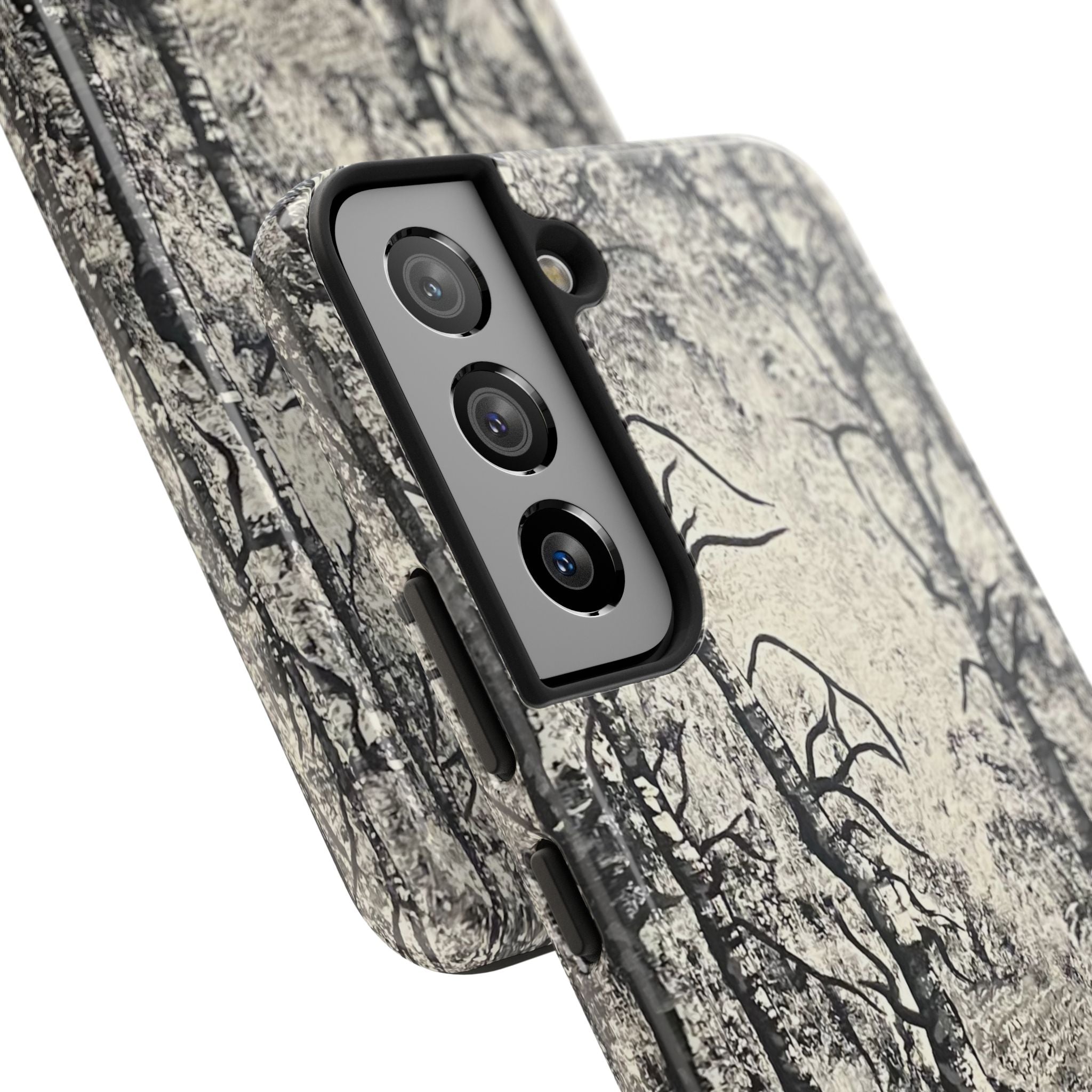 Silver Shadows Phone Case - Hand Painted Unique Designs