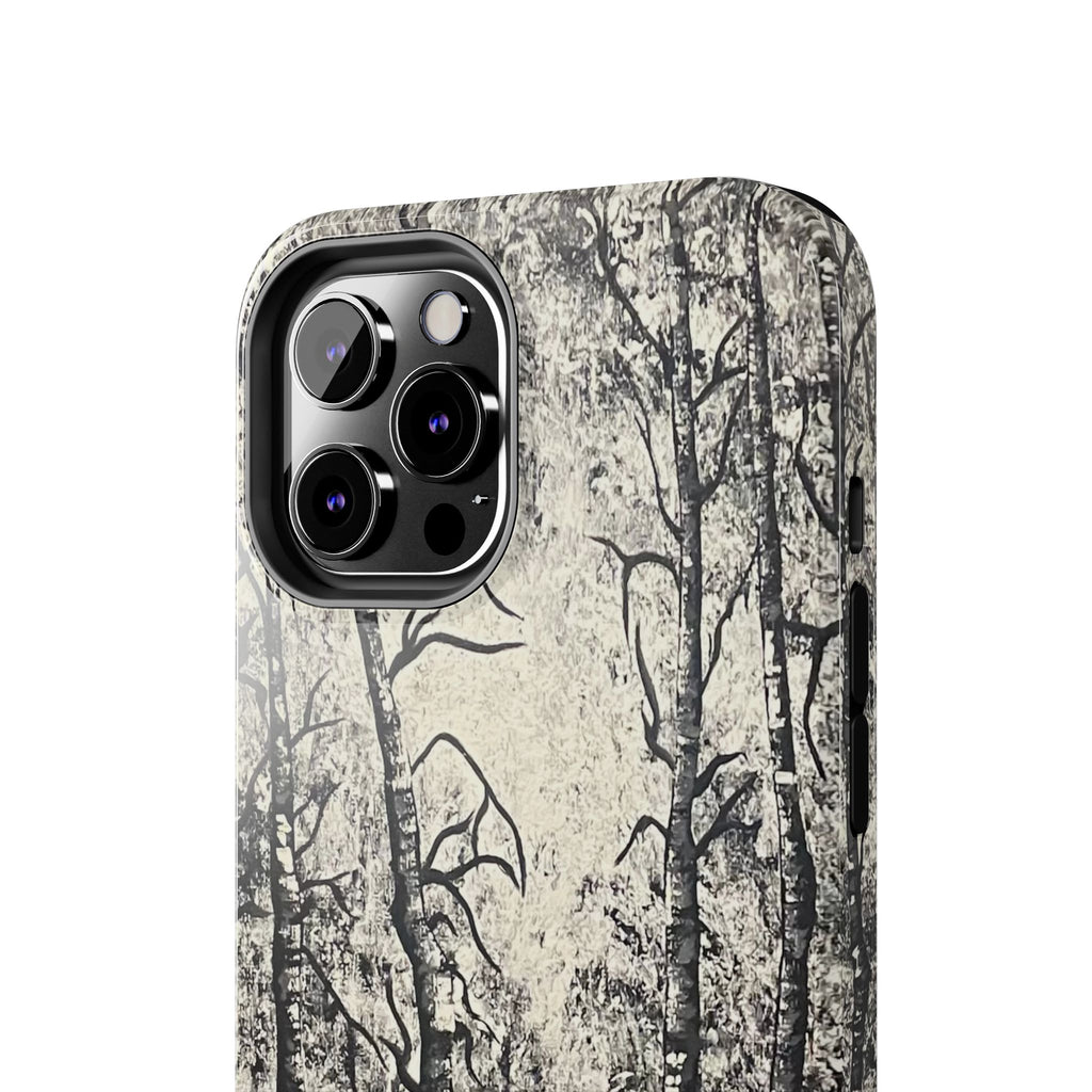 Silver Shadows Phone Case - Hand Painted Unique Designs