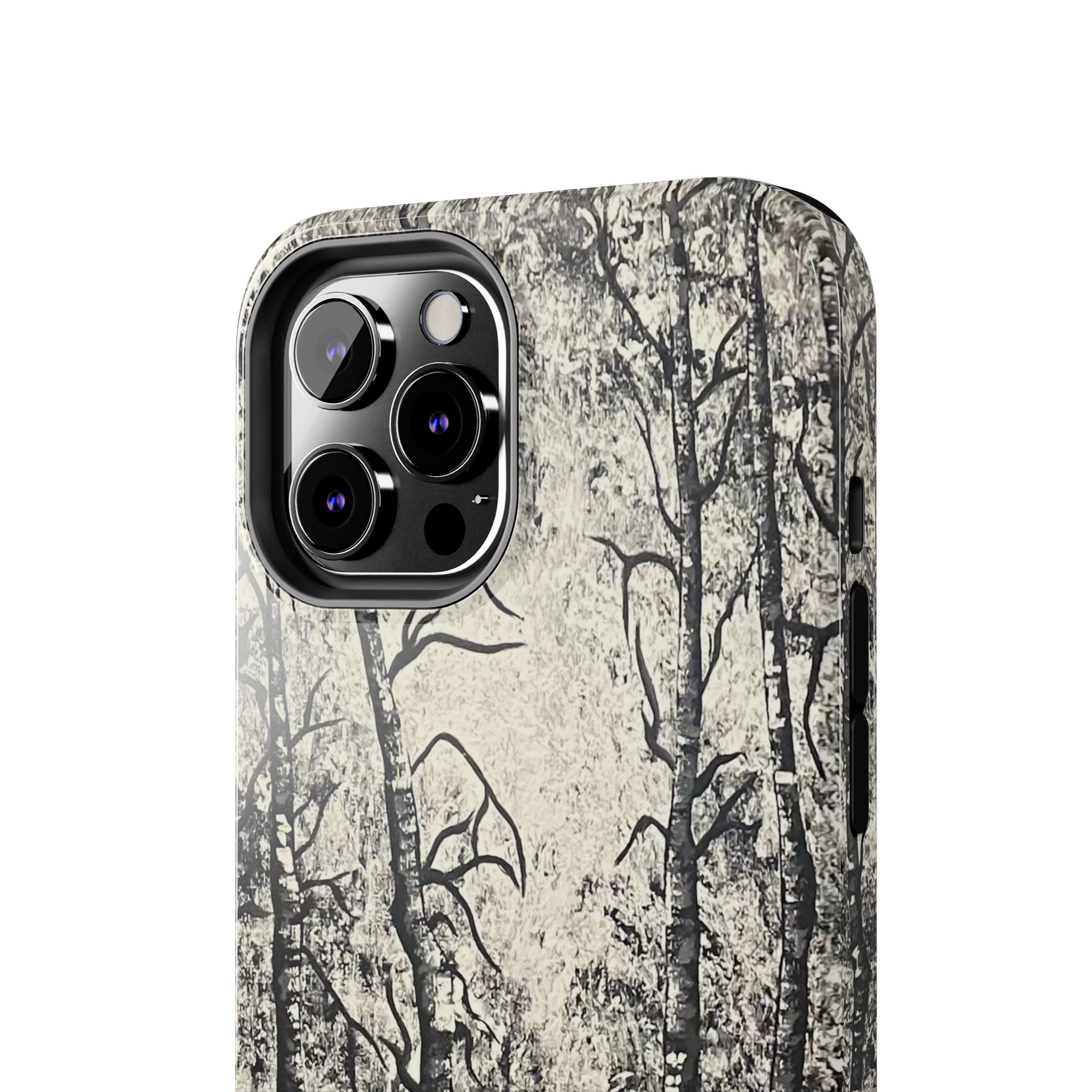 Silver Shadows Phone Case - Hand Painted Unique Designs