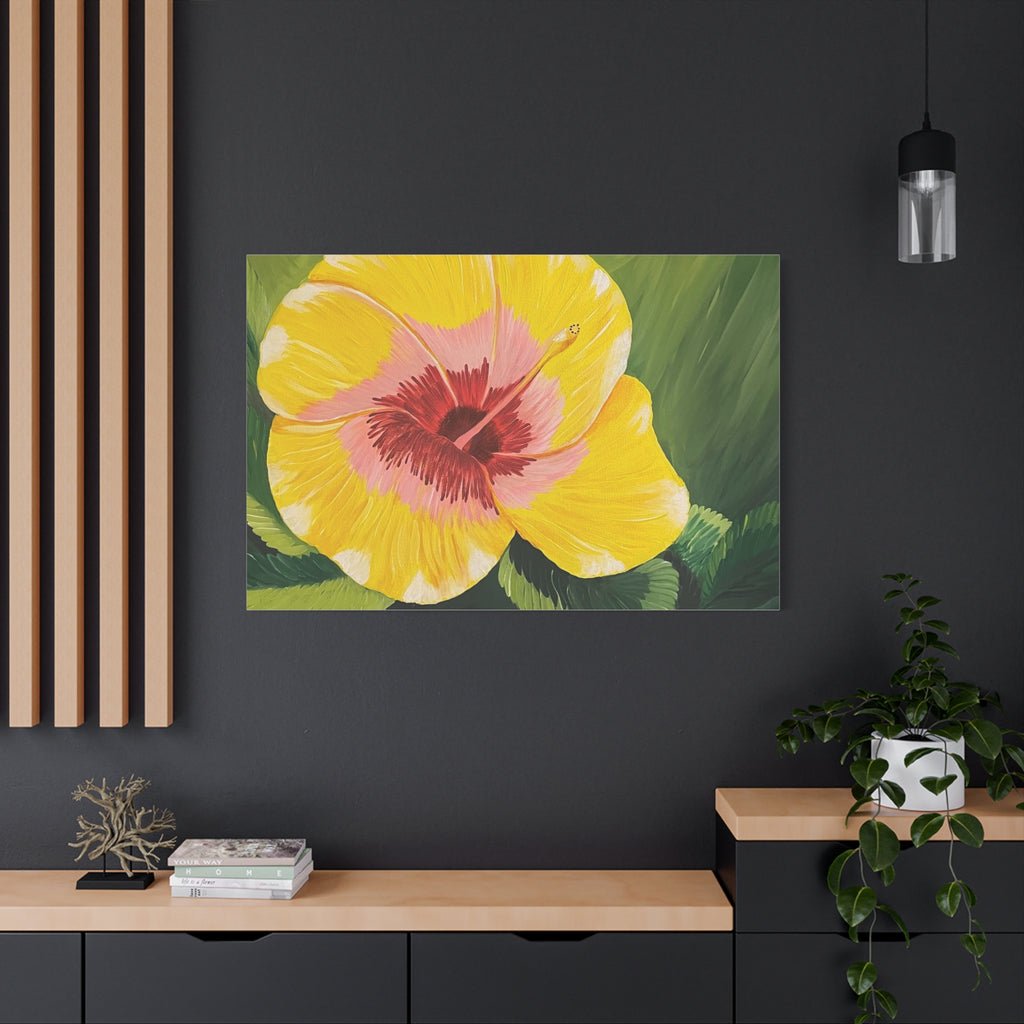 Blushing Sunrise Abstract Art Canvas - Contemporary Wall Decor