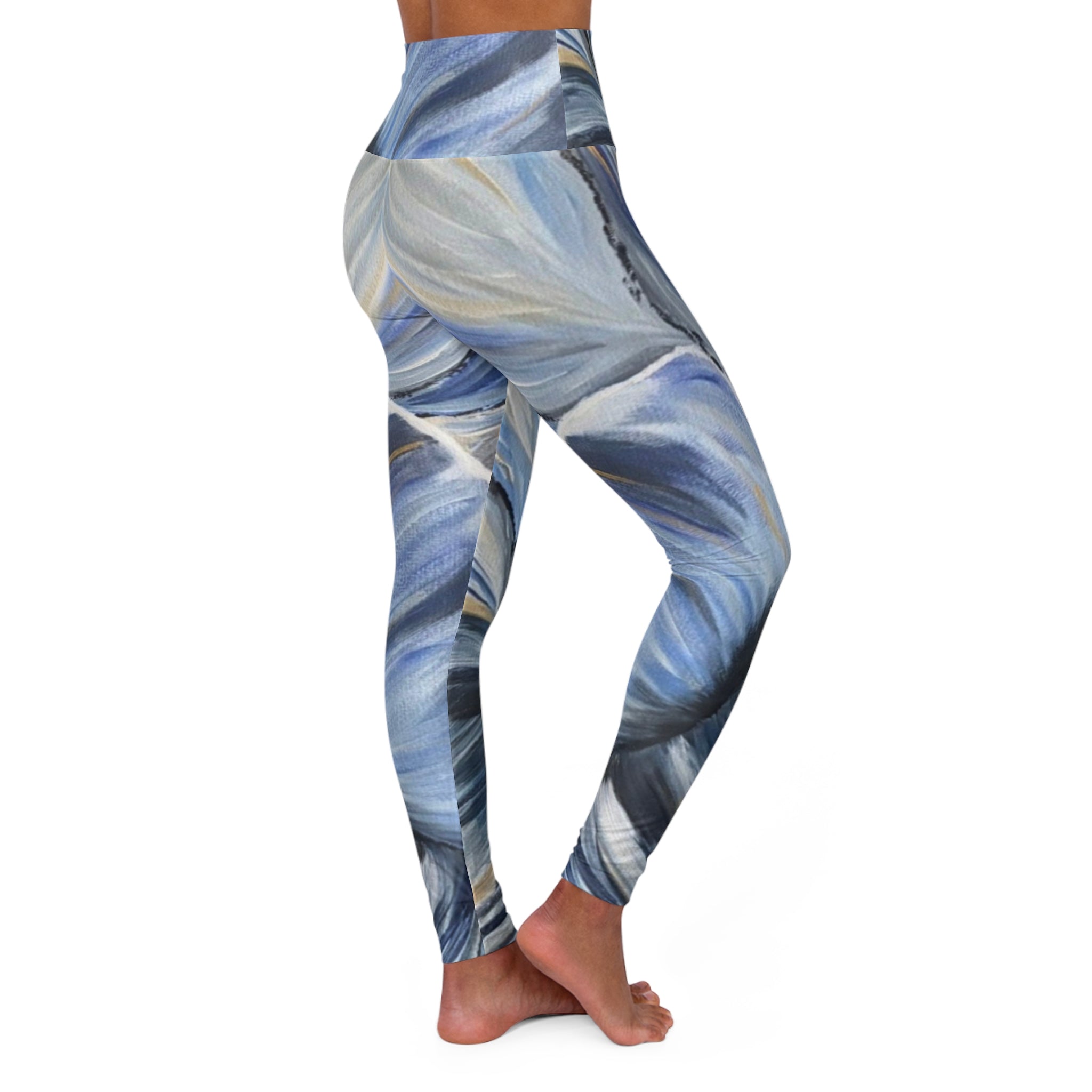 Velvet Current Yoga Leggings - Comfort Fit, Fitness Apparel, Workout Gear, Athleisure, Gift for Yoga Lovers
