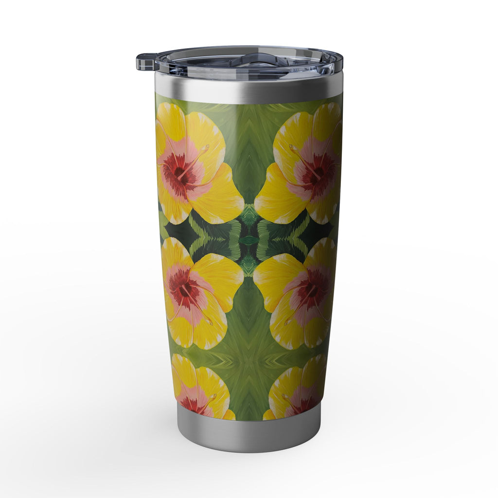 Blushing Sunrise Bloom Tumbler | Vagabond 20oz Insulated Drinkware, Summer Travel Mug, Gift for Nature Lovers, Eco-Friendly Hydration