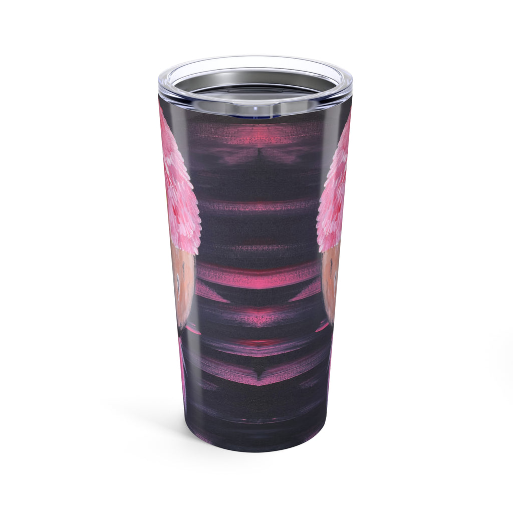 Feathered Grace 20oz Artistic Tumbler - Perfect Hand Painted Gift