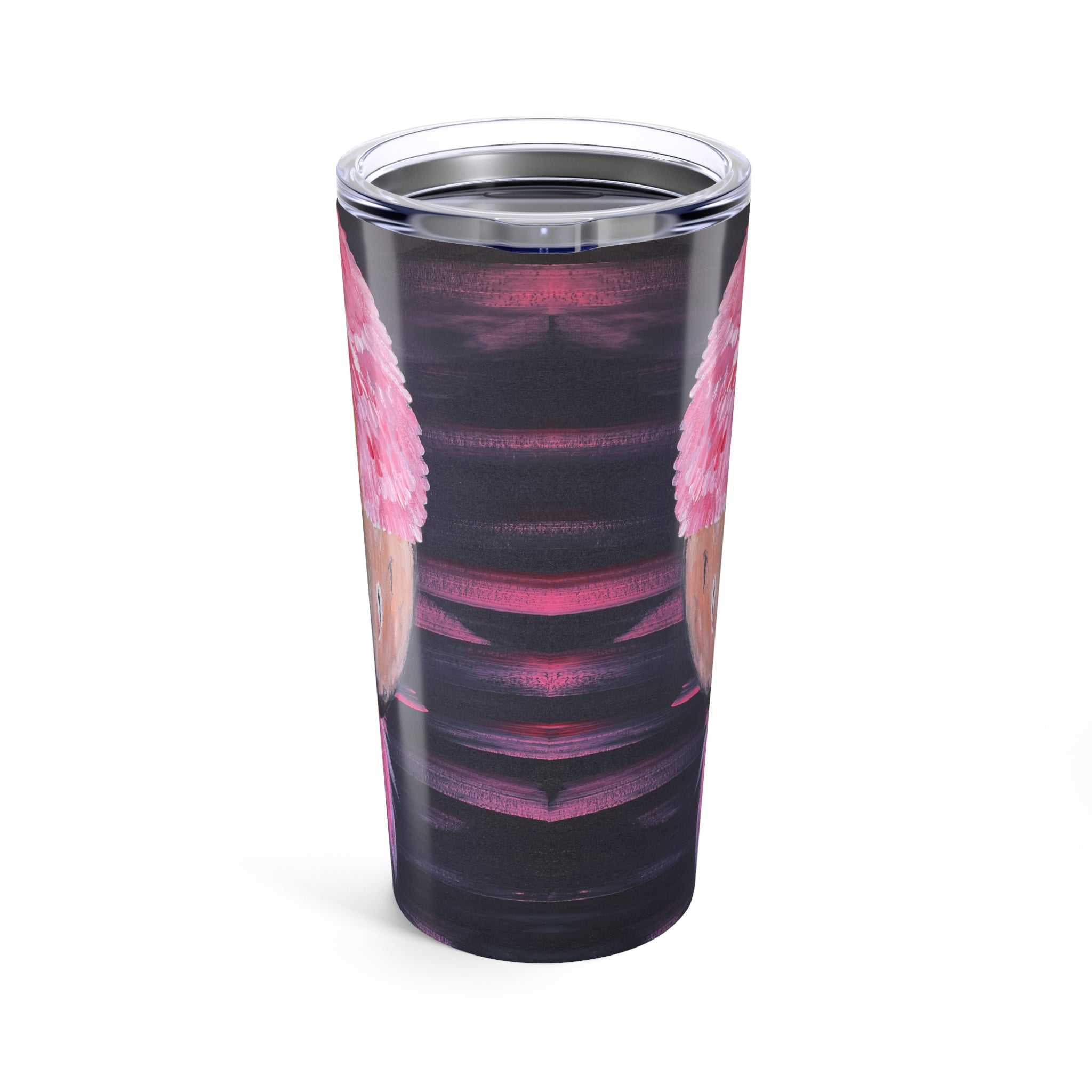 Feathered Grace 20oz Artistic Tumbler - Perfect Hand Painted Gift
