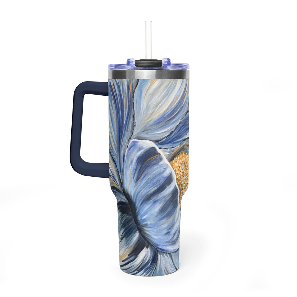 Velvet Current 40oz  Vacuum Tumbler — Insulated Travel Mug with Straw
