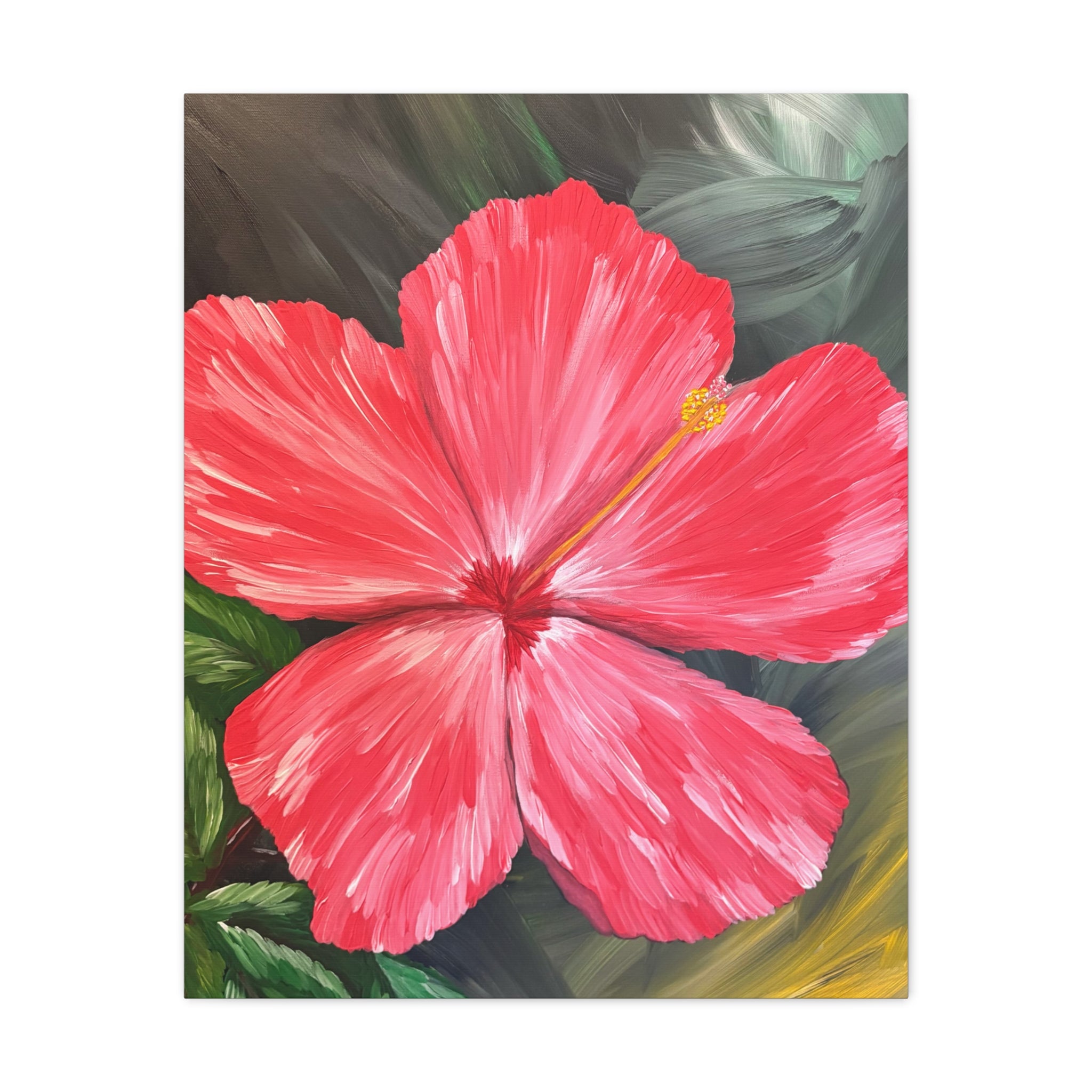 Hibiscus Hues Canvas Wall Art