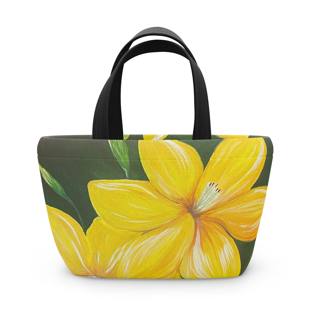 Golden Bloom Insulated Lunch Bag