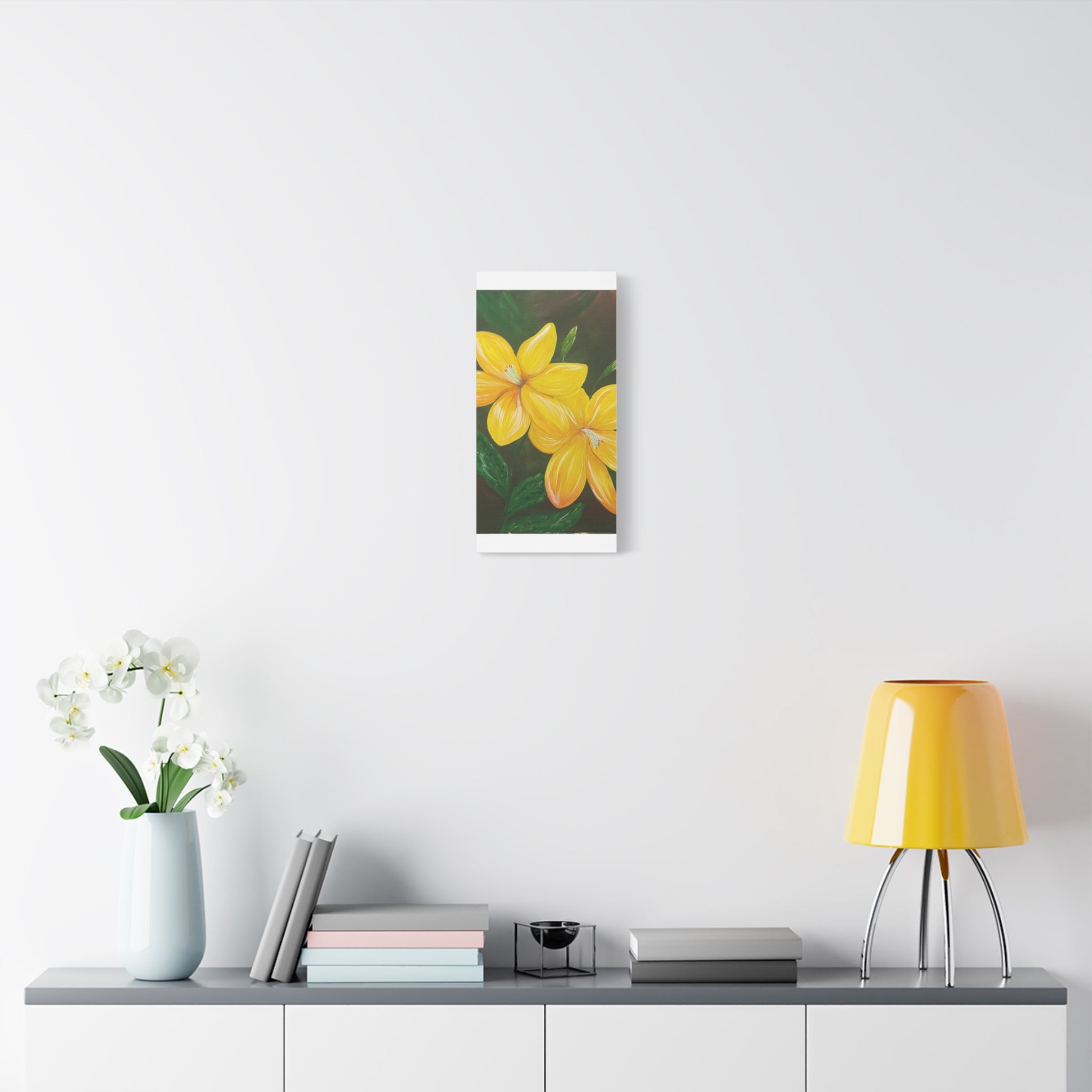 Golden Bloom Canvas Wall Art
